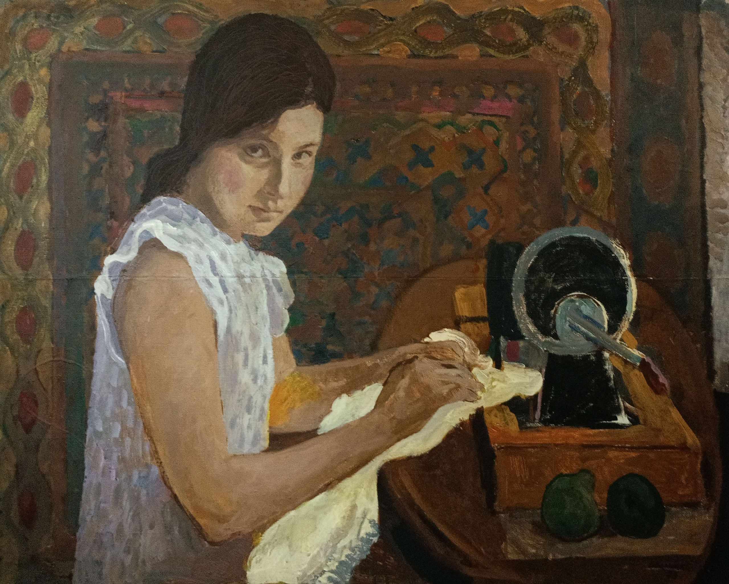 «Портрет дочери» 1979 год. Художник Величко Вадим Семёнович