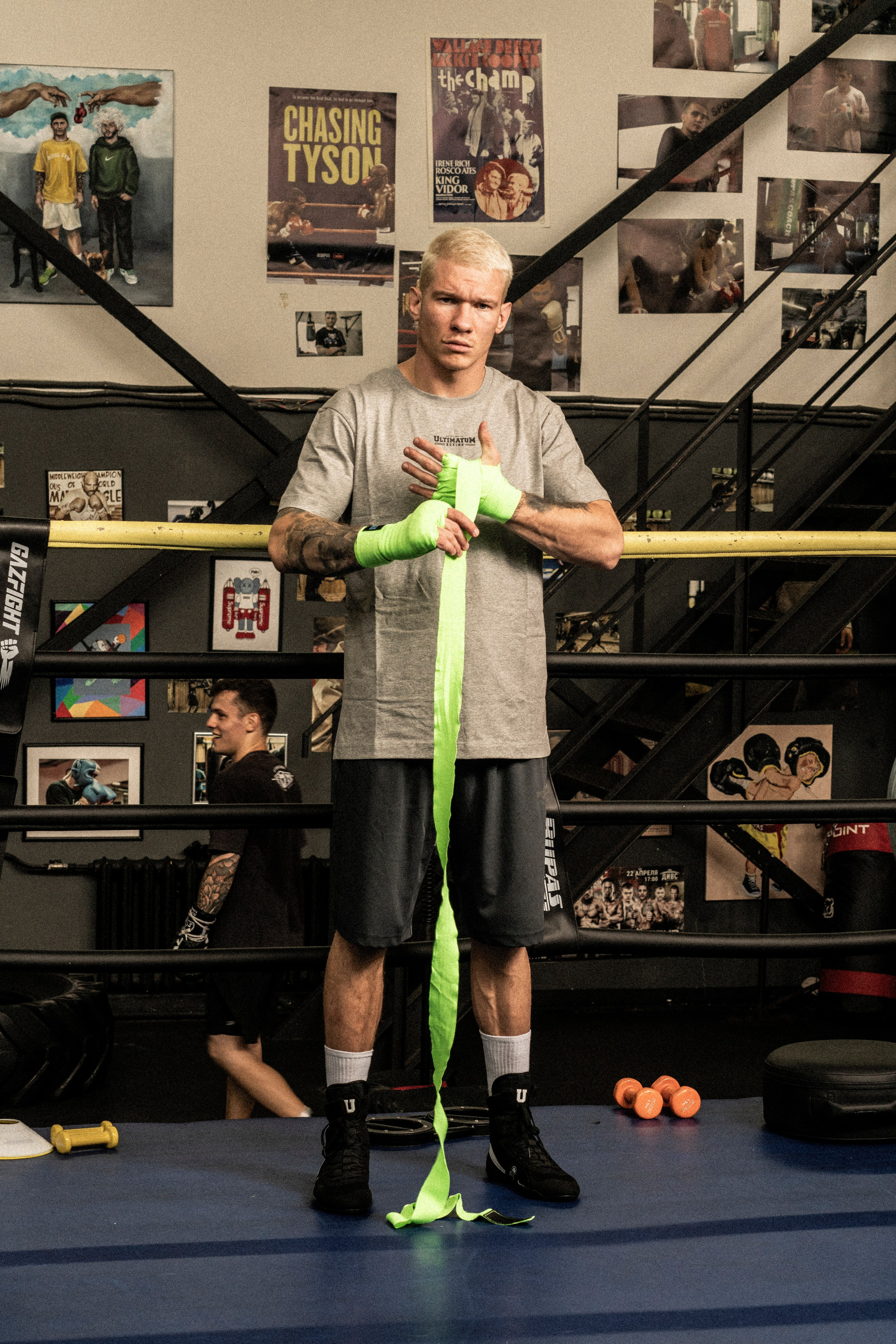 Ultimatum boxing. Not an artist, but photographer. Ivan birdman