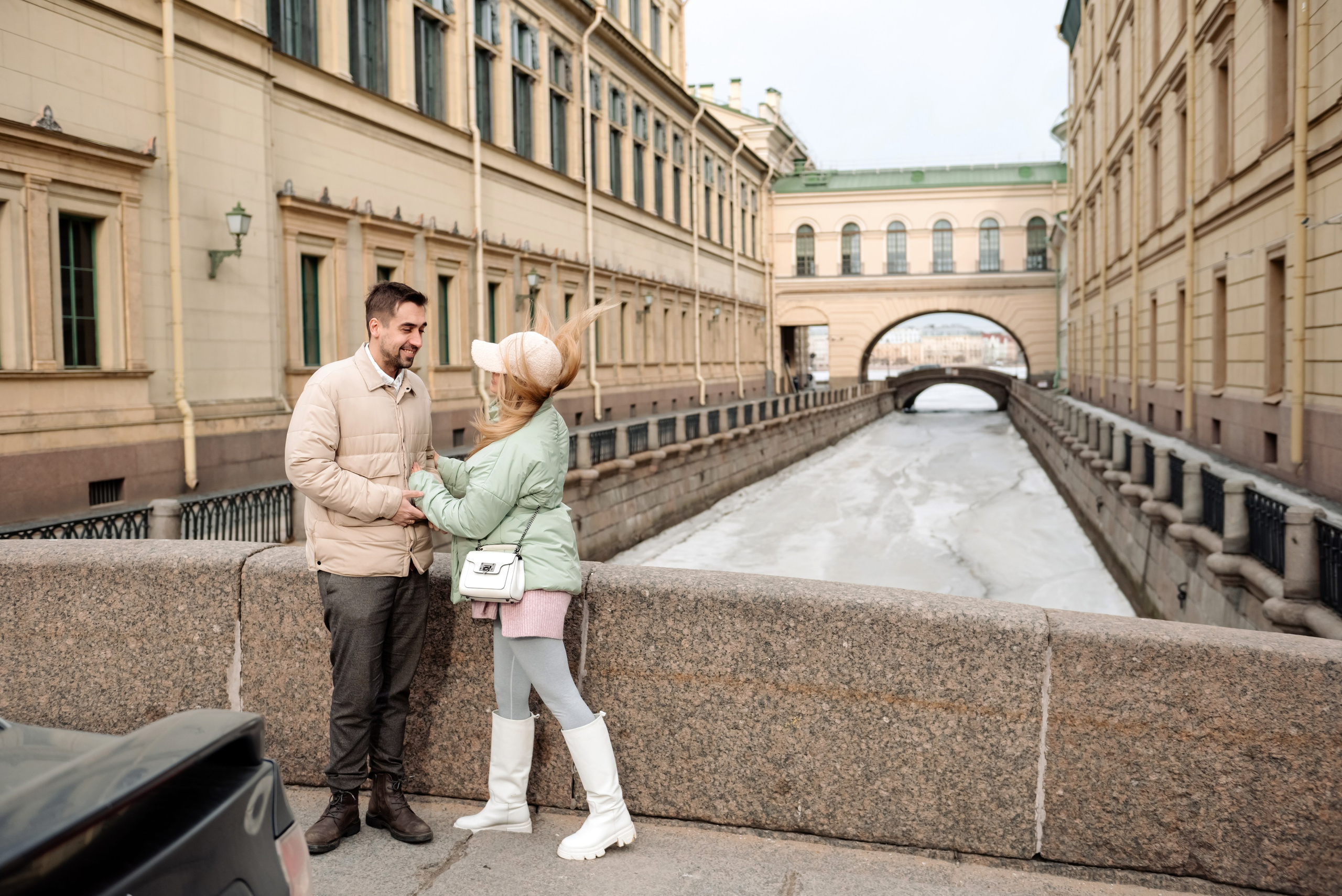 Прогулка по зимнему городу. Свадебный и семейный фотограф в Санкт-Петербурге (Спб) Елена Худякова