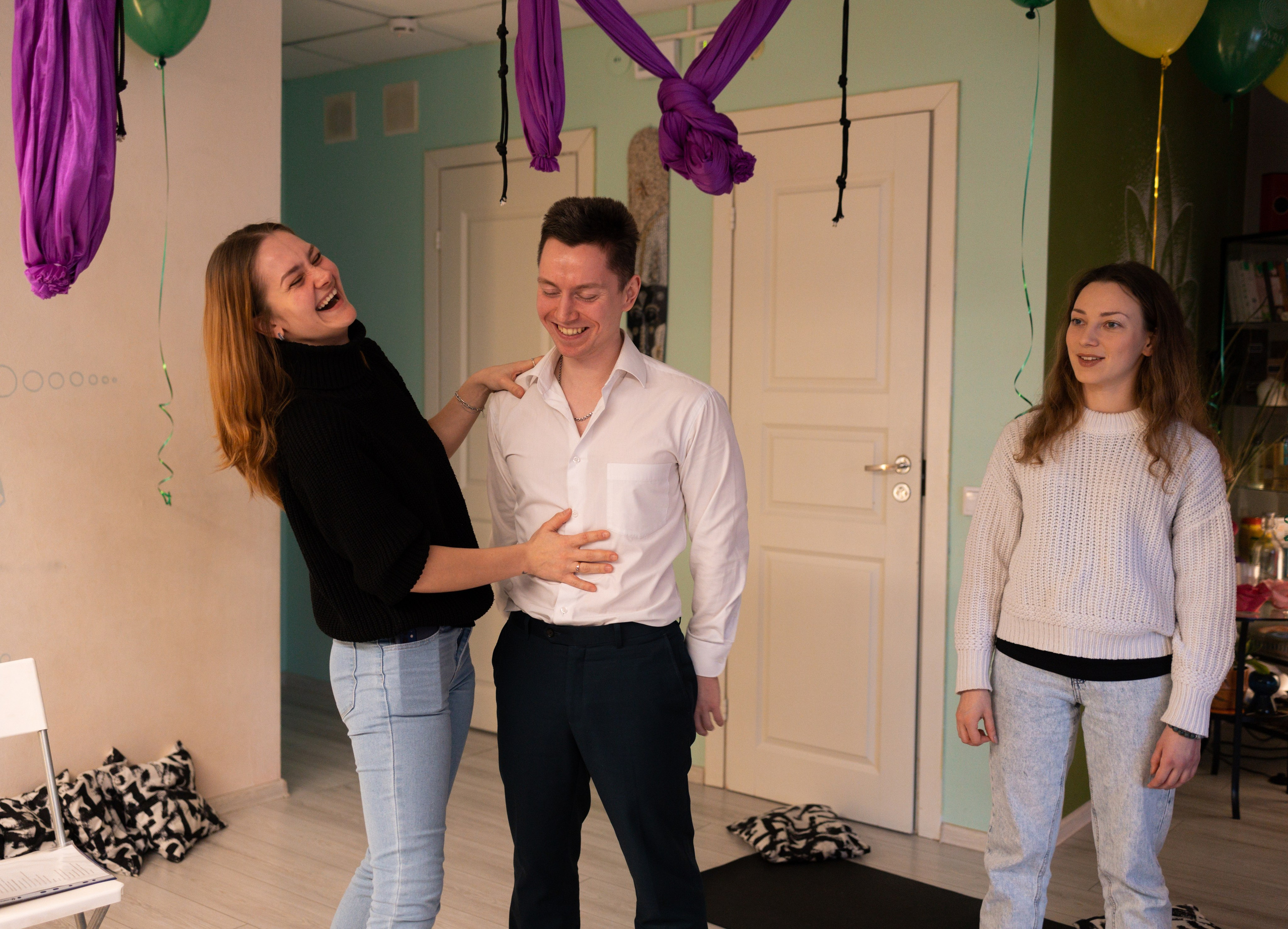 Мастер-класс в йога студии. Портретный фотограф в Санкт-Петербурге