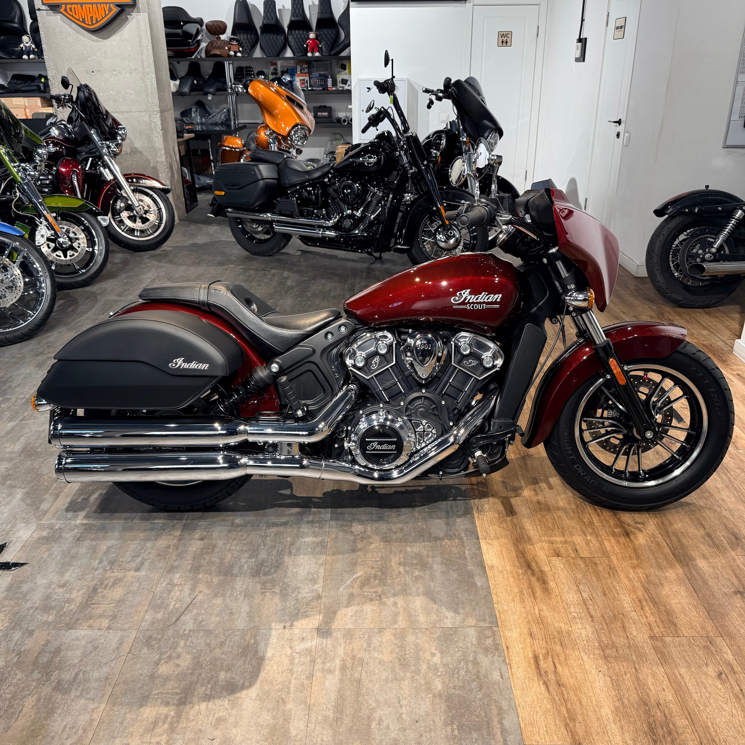 2022 INDIAN Scout Touring Maroon Metallic (VIN *56KM*0101). Hello Davidson, Москва. Только хорошие мотоциклы…