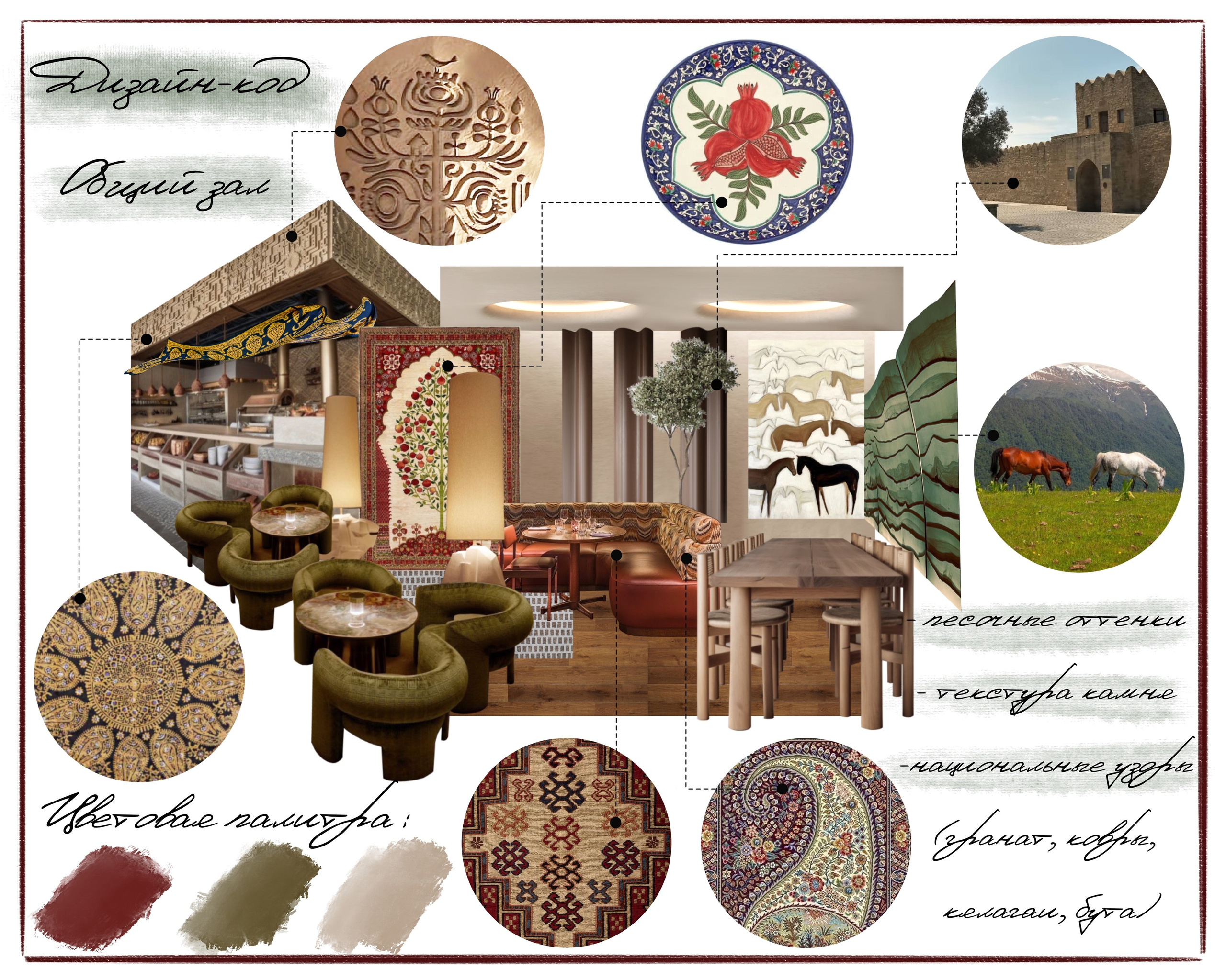 Ресторан (дизайнеры Ирма Чигарова и Лидия Ефремова). Дизайн интерьеров по всему миру