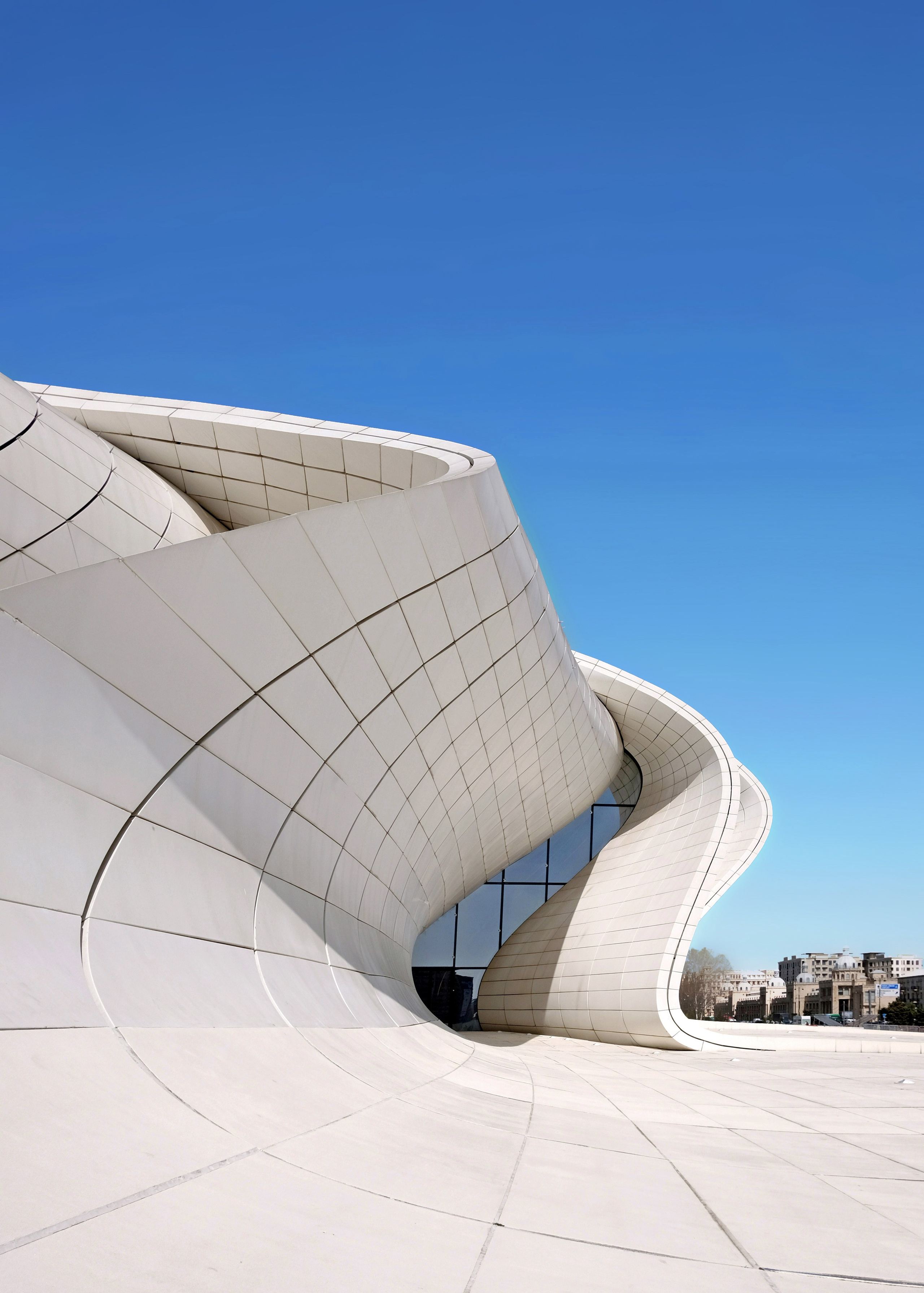 Zaha Hadid Baku Aliev Center. Интерьерный архитектурный фотограф | interior architectural photographer