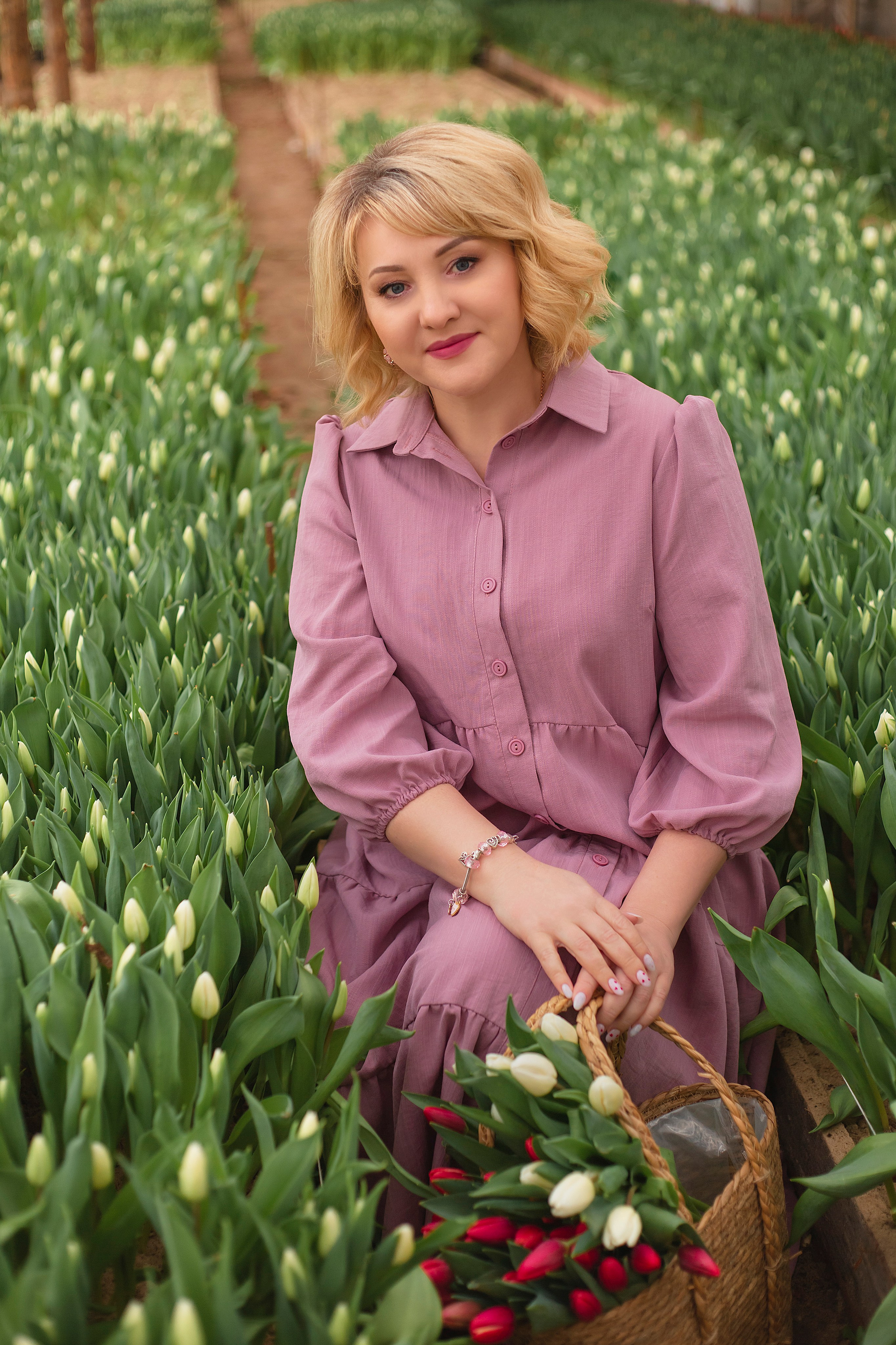 Фотодень в теплице с тюльпанами. Фотограф Ольга Бобб Нижний Новгород