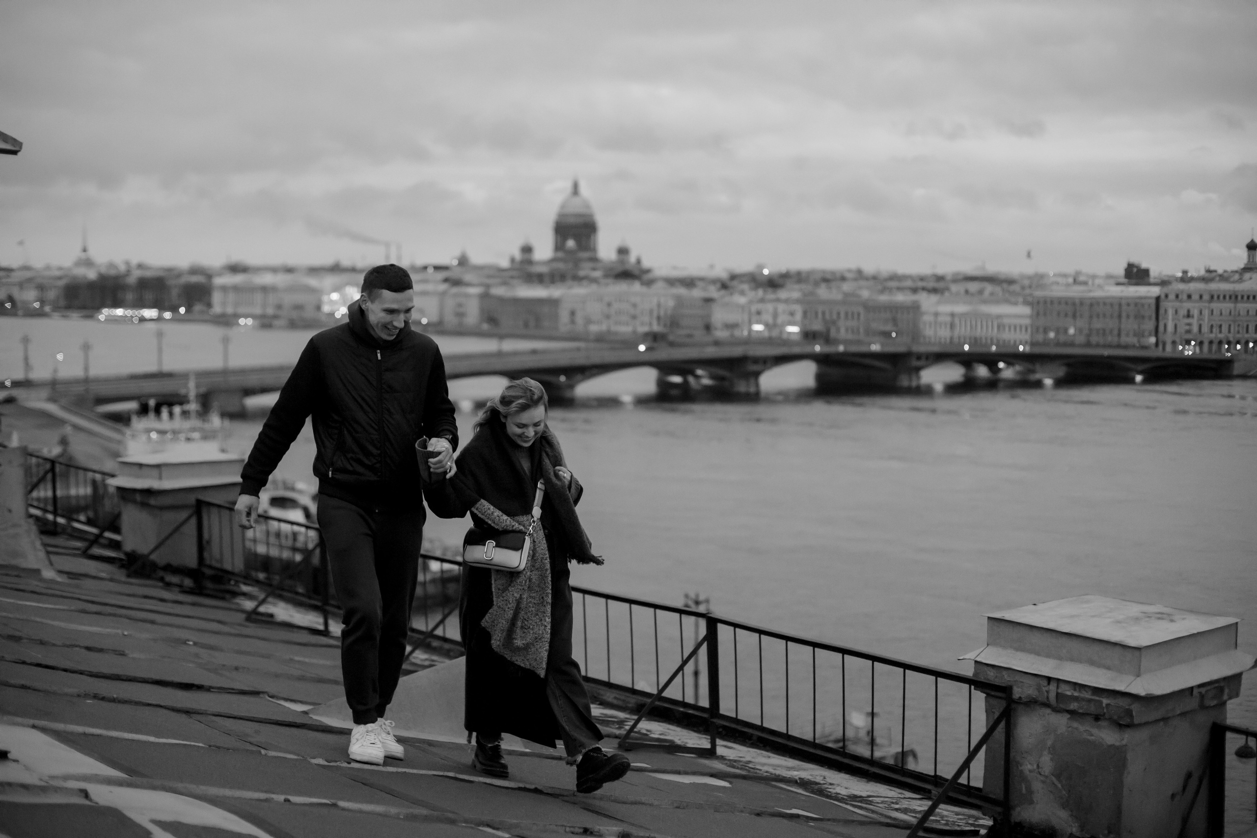 Лав стори на крыше. Свадебный и семейный фотограф в Москве Диана Левченко