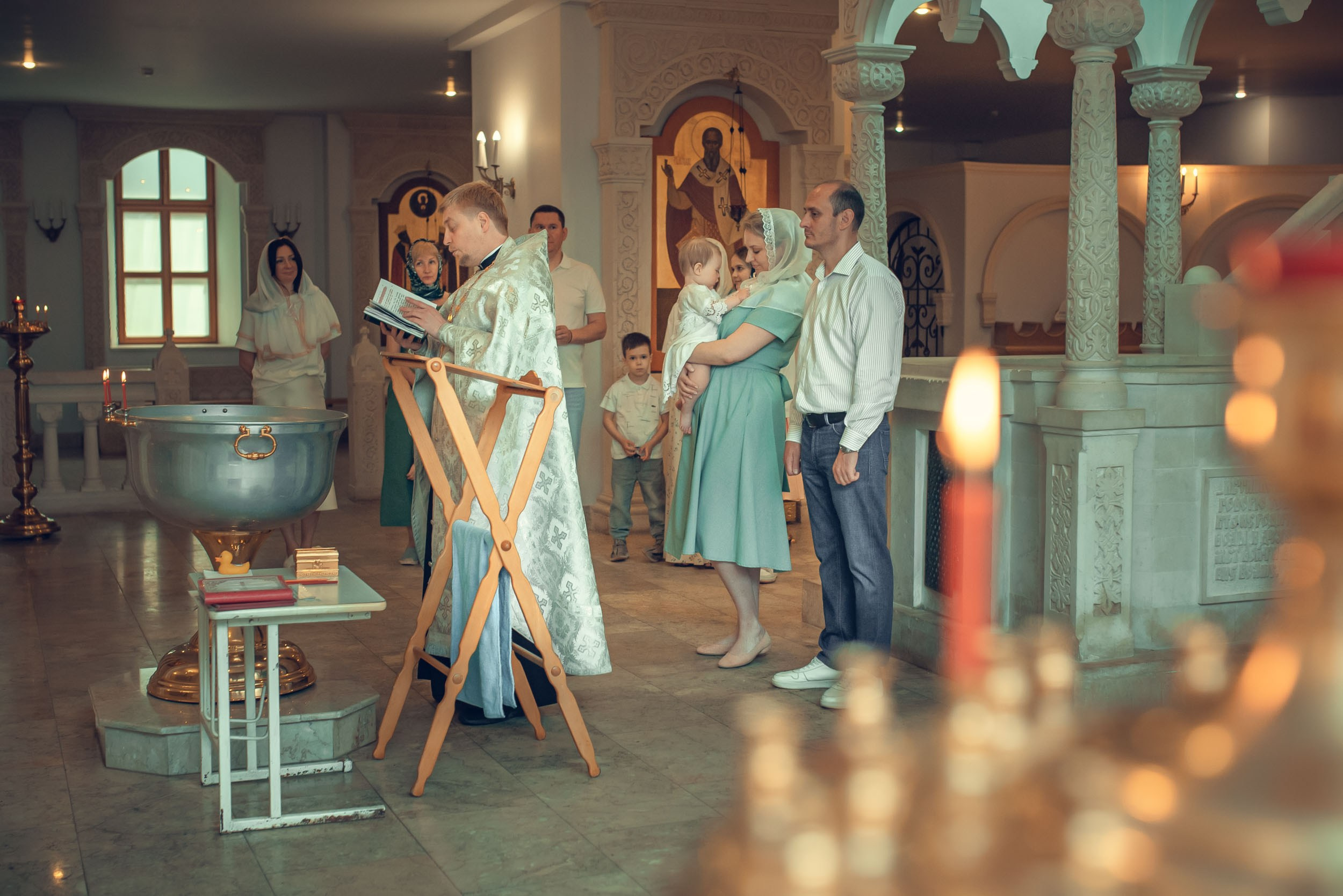 Таинство Крещения. Елизавета. Фотографии. Фотограф Стеценко Наталия. Одинцово, Москва, Московская область