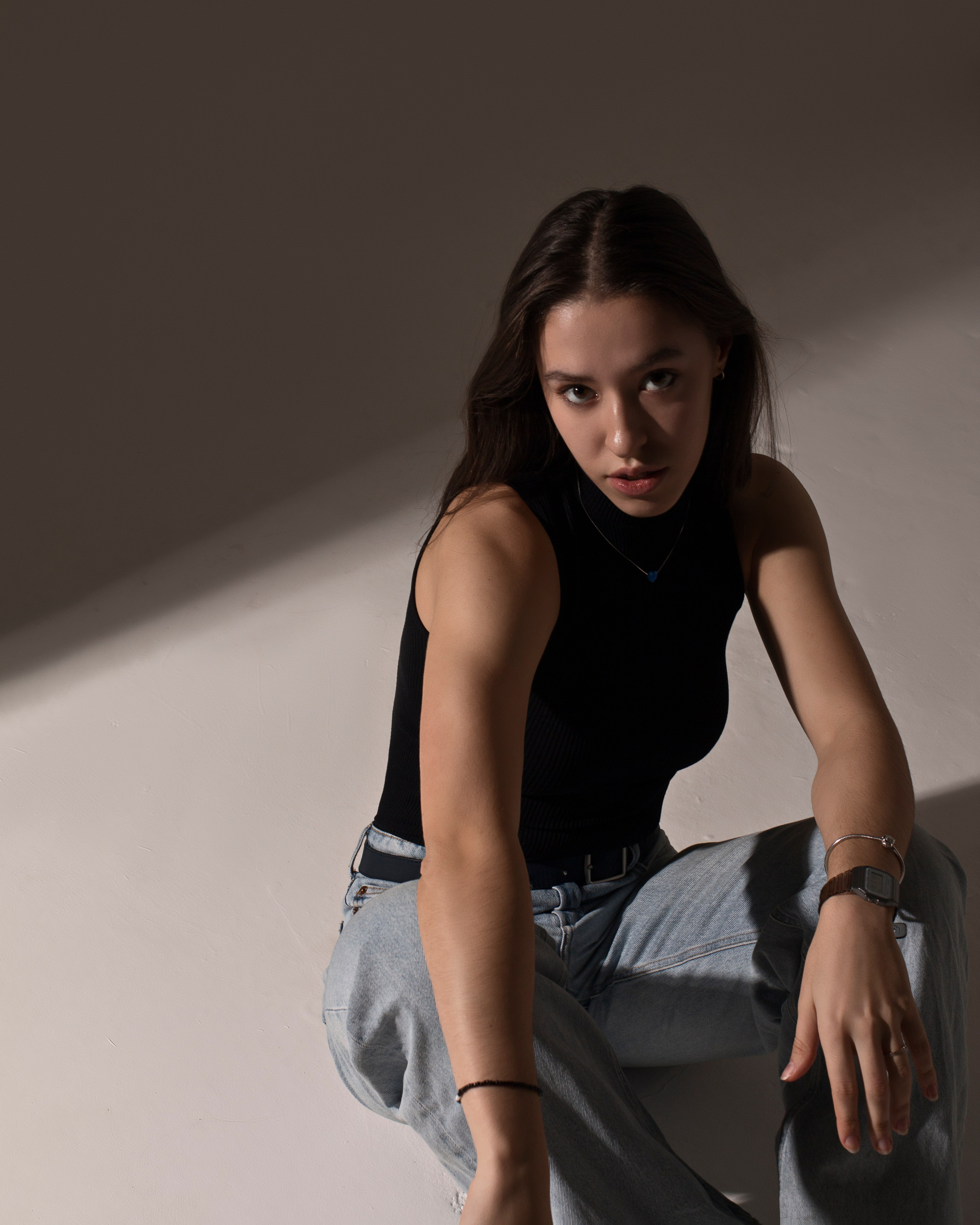 Женская фотосессия в фотостудии. Профессиональный фотограф в Москве