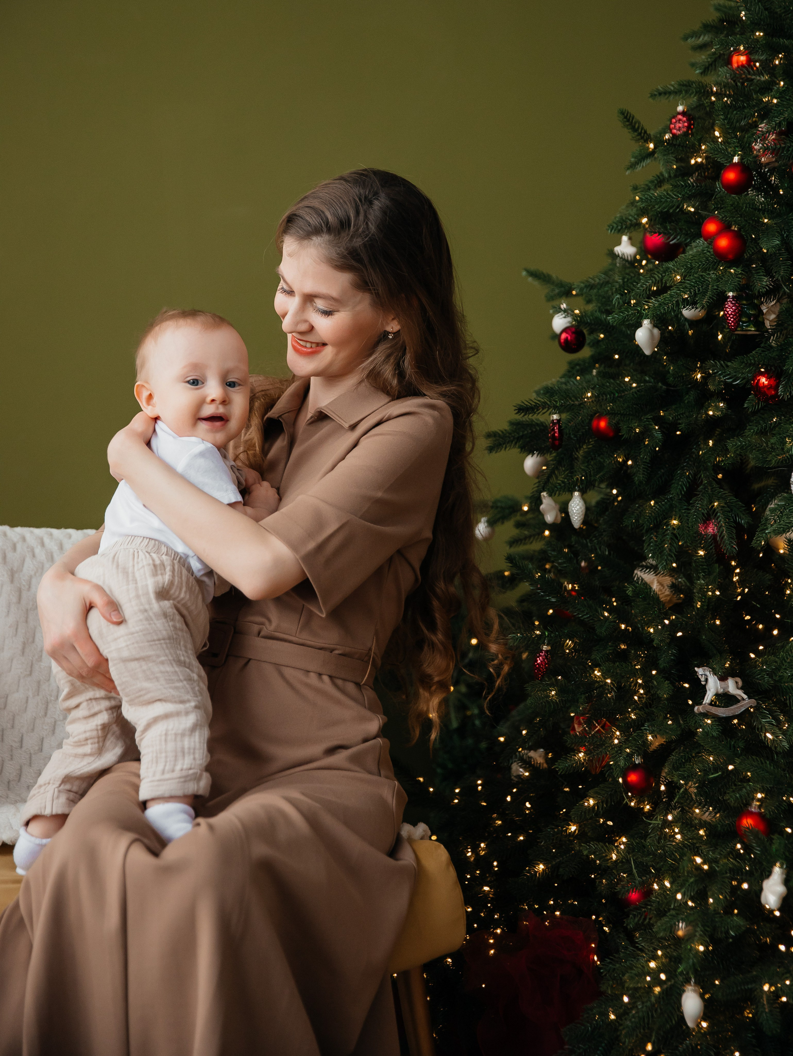 Новогодняя (мама, папа, сын и дедушка). Фотограф текстиля в Москве Ольга Иванова