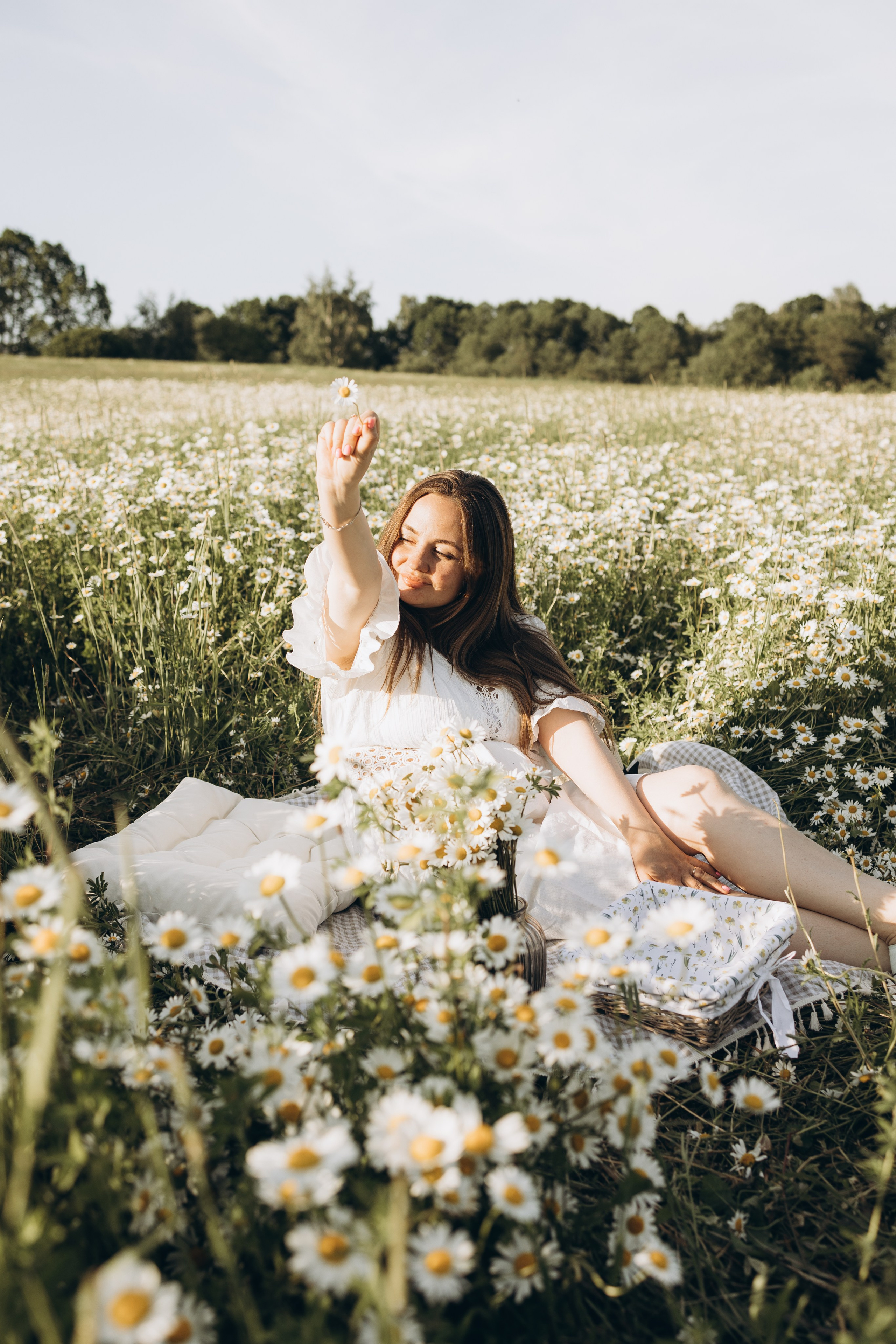 Маша и ромашки. Семейный фотограф в Москве Виктория Ястребинская