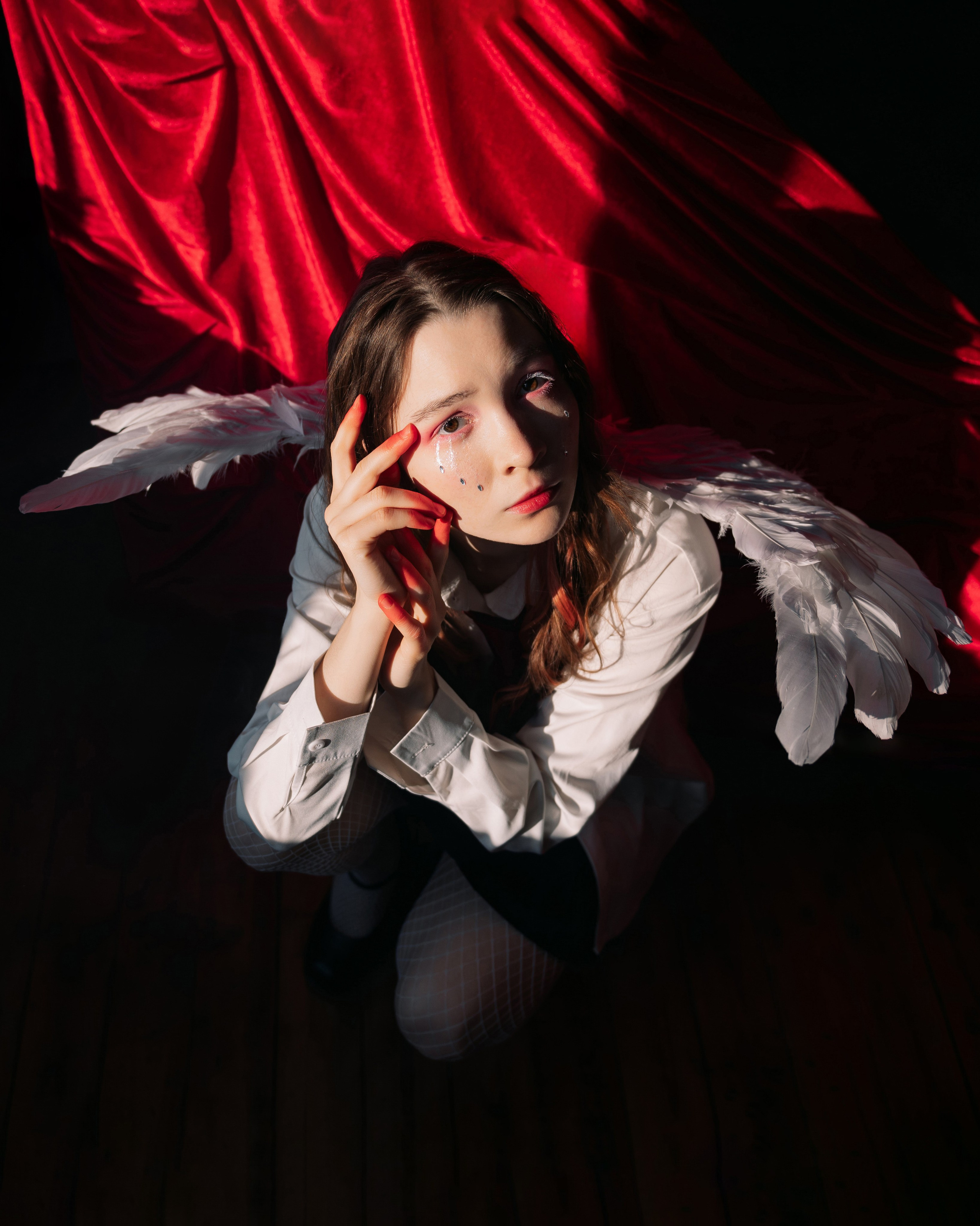 Фотосессия ангел с крыльями в фотостудии LEPOTA в г. Кемерово