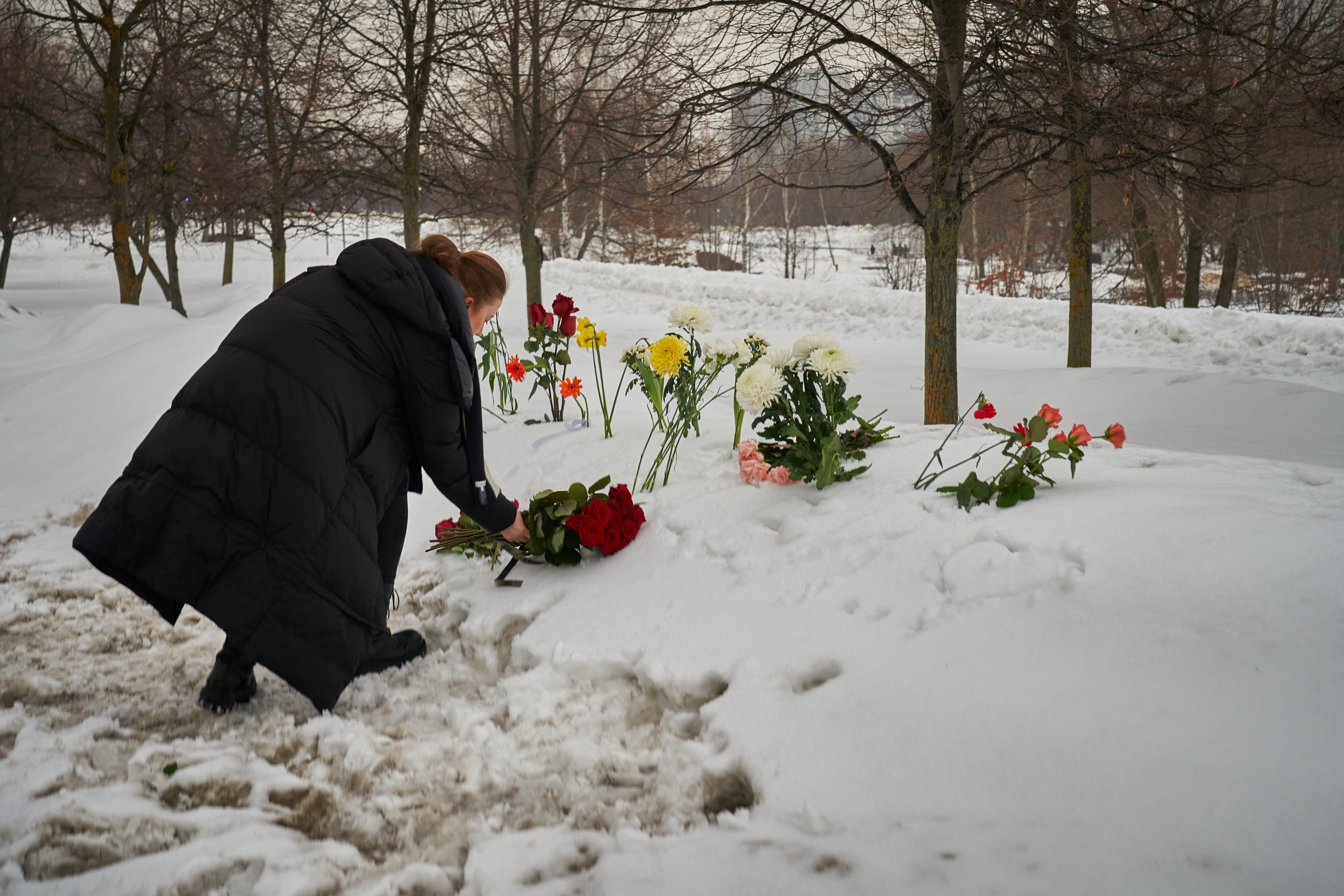 Похороны Алексея Навального. Дзешульская, фотограф