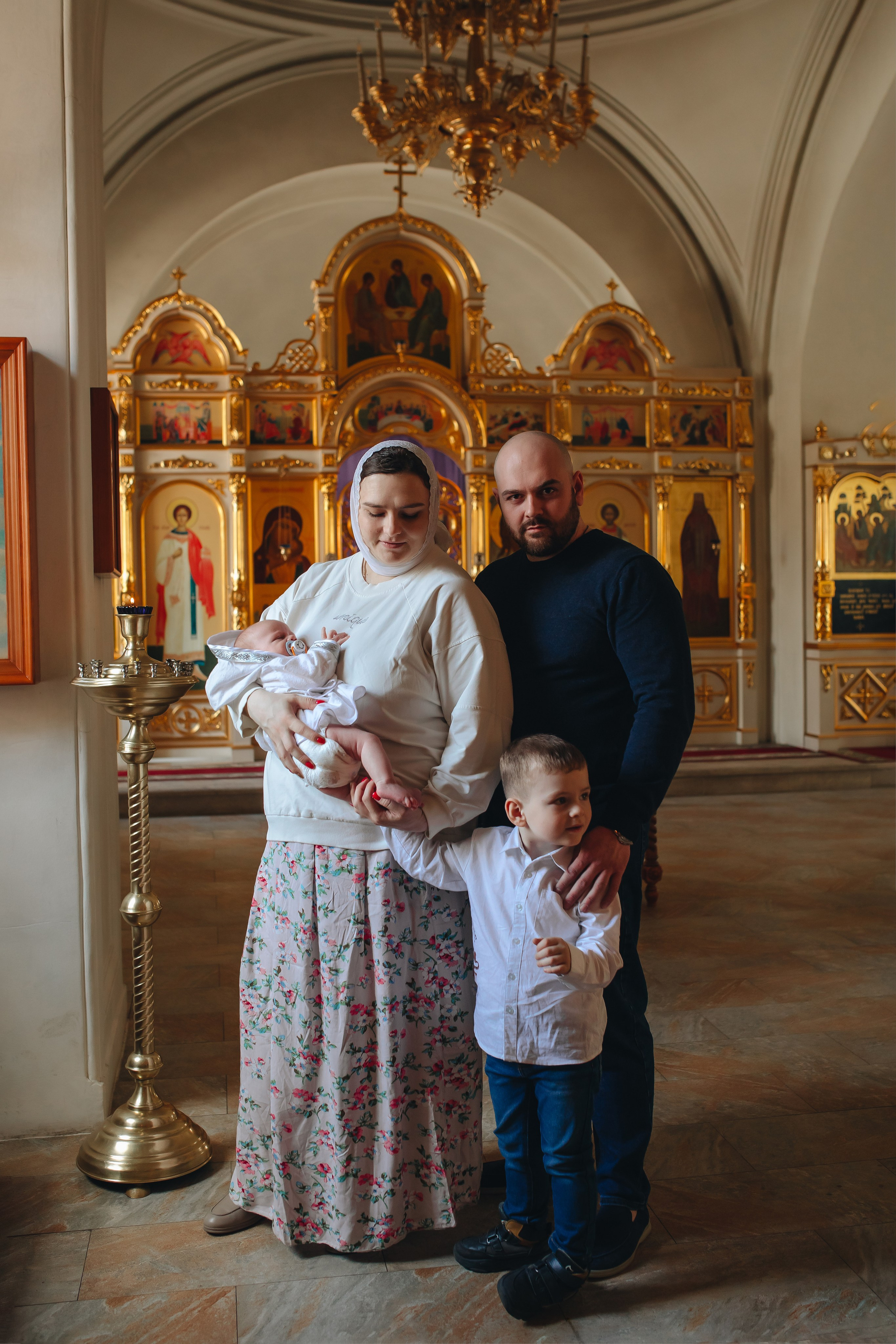 Крещение в светлом Храме. Семейный и детский фотограф в Москве Дорогова Екатерина