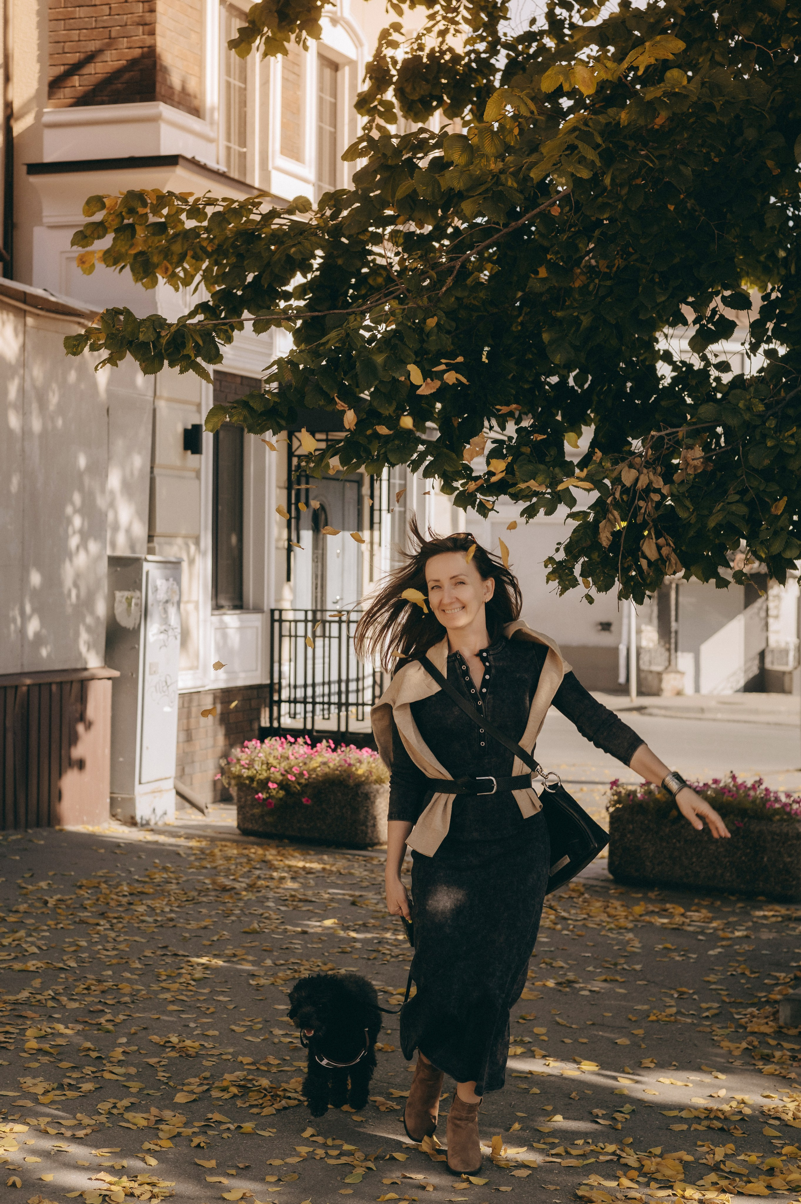 Осенние приключения Чарлика и его хозяек. Фотограф Мария Стрелкова