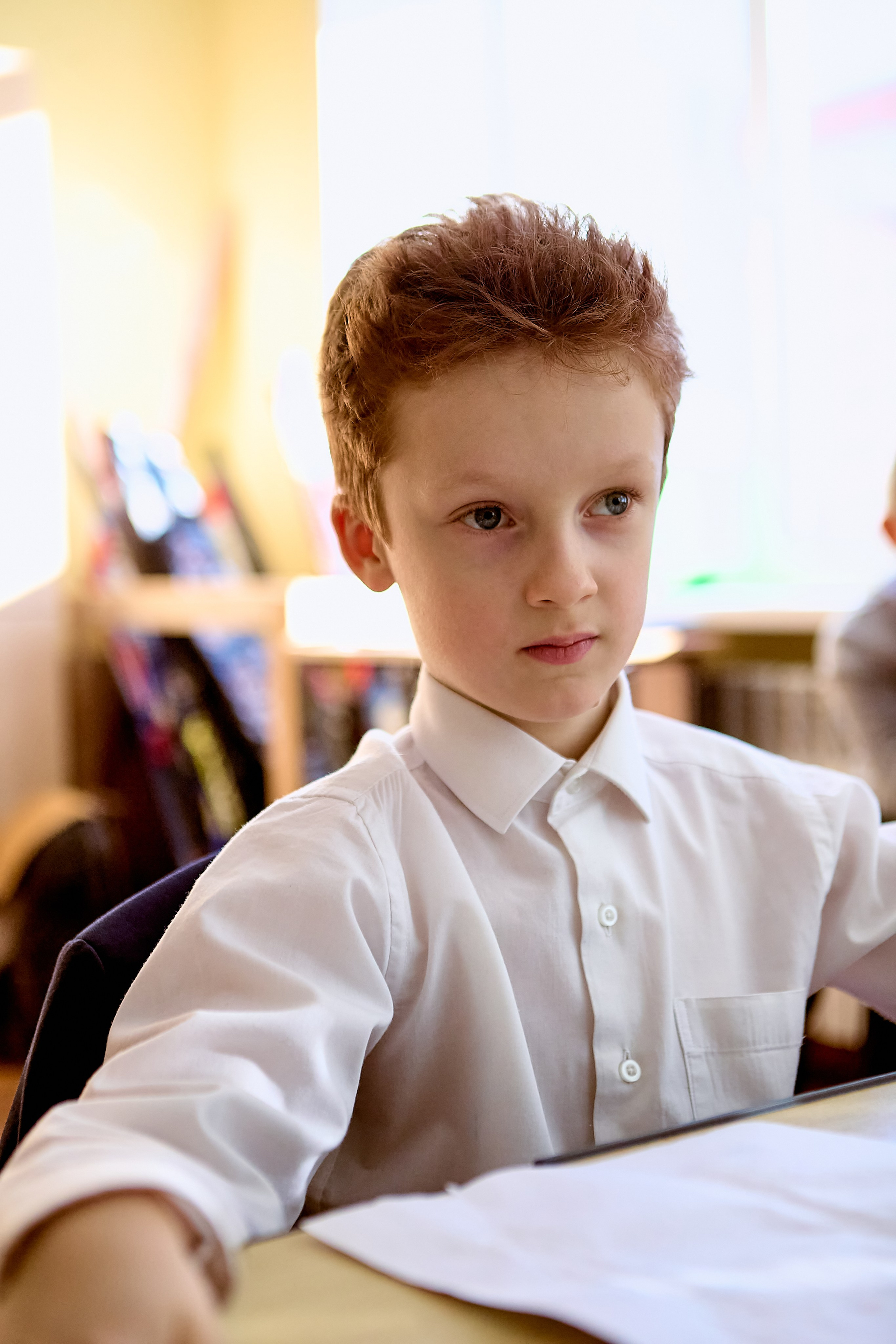 Школьный портрет во время урока