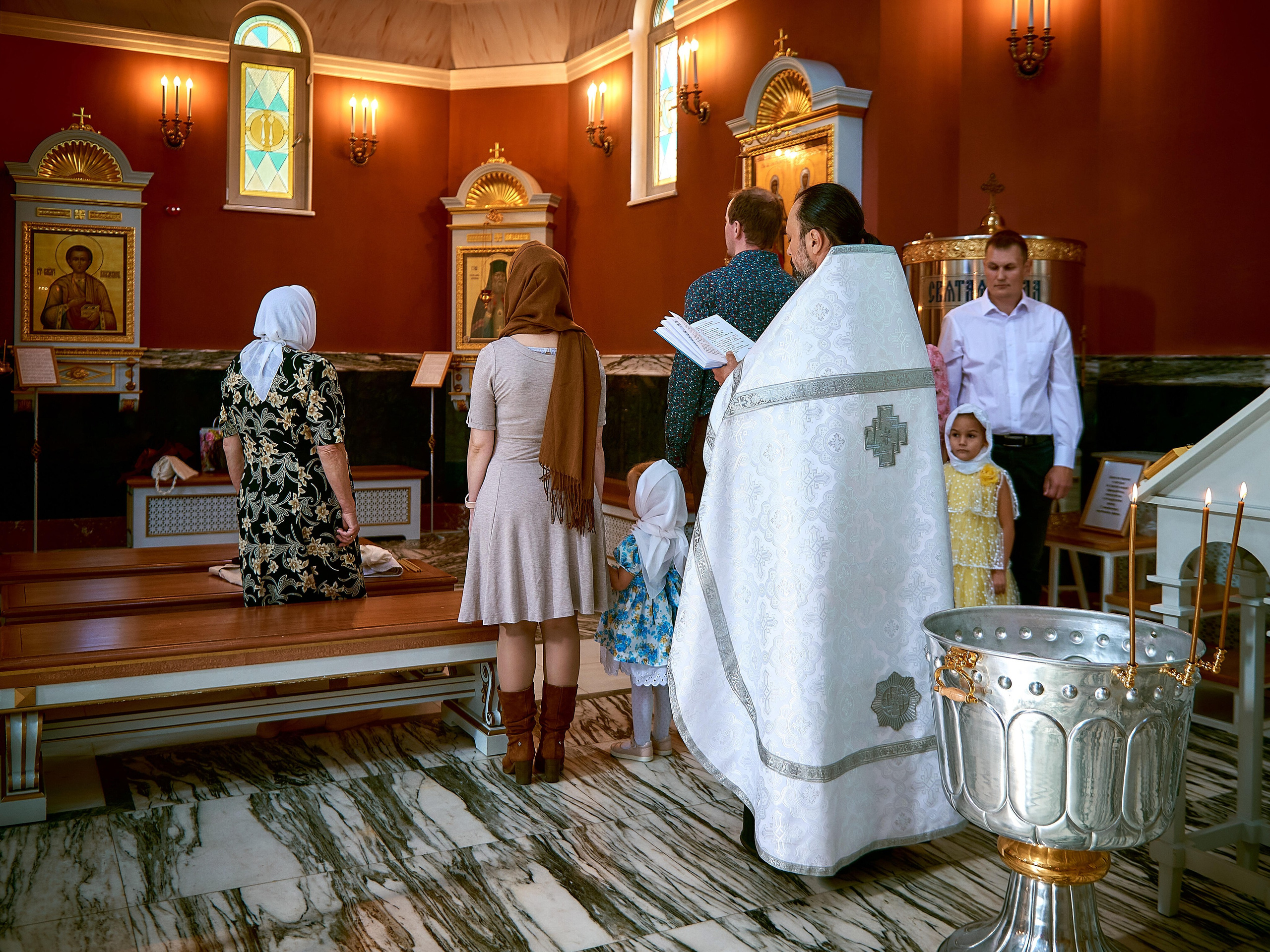 Крещение Кристины | Храм «Спас на Каменке». Свадебный фотограф в Санкт-Петербурге Славин Денис