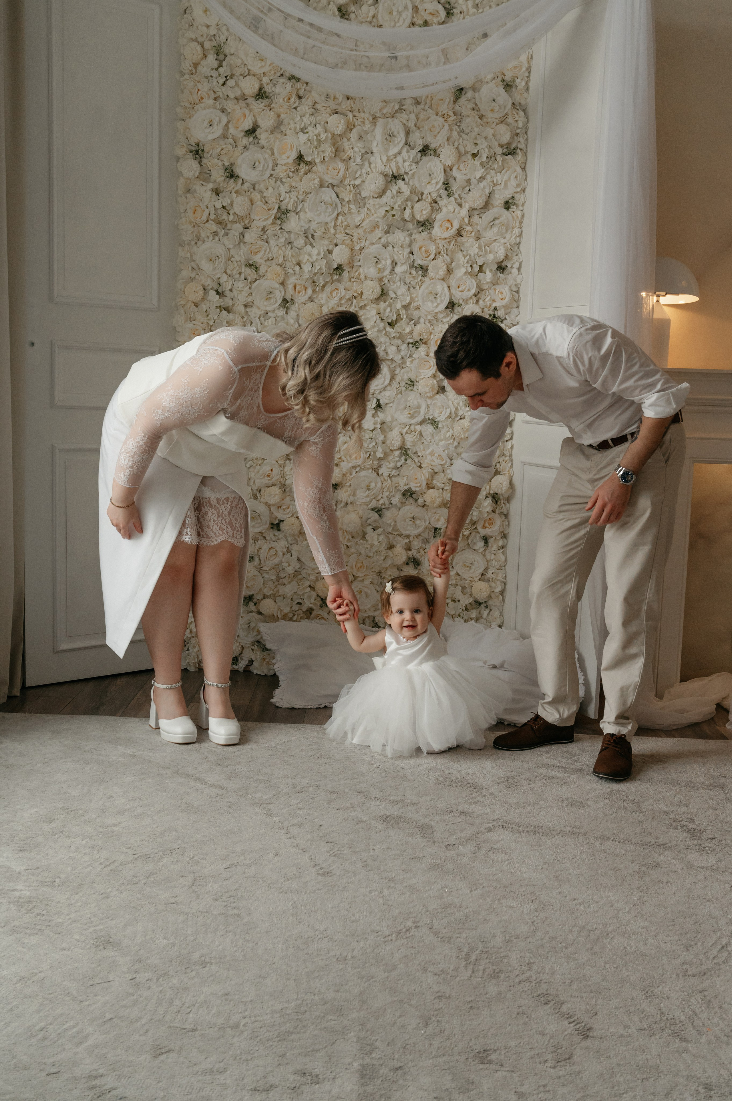 Годовасие малышки Киры в студии. Свадебный фотограф Мария Строгонова