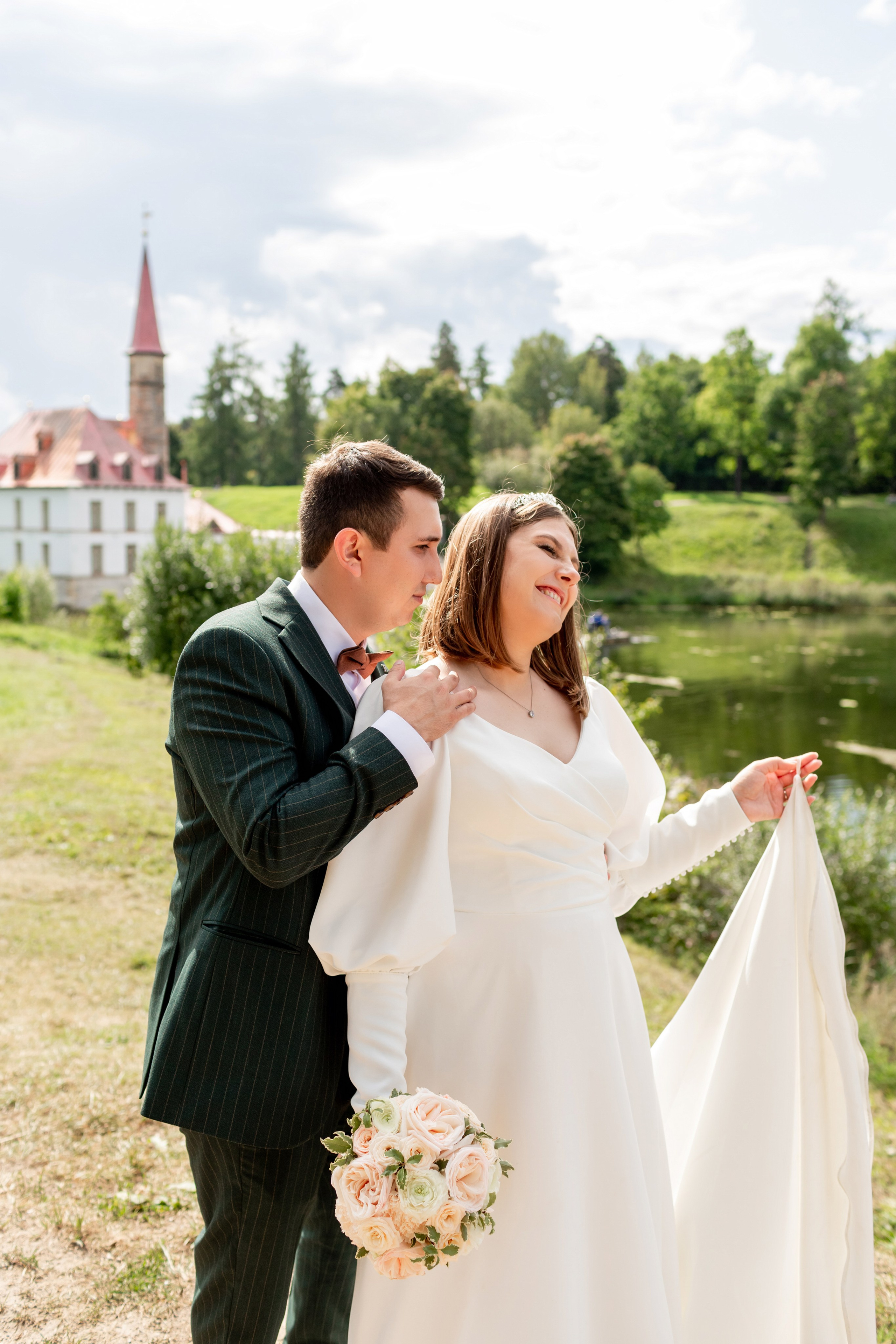Свадебная фотосессия в Пушкине. Свадебный фотограф Кирилл Белый