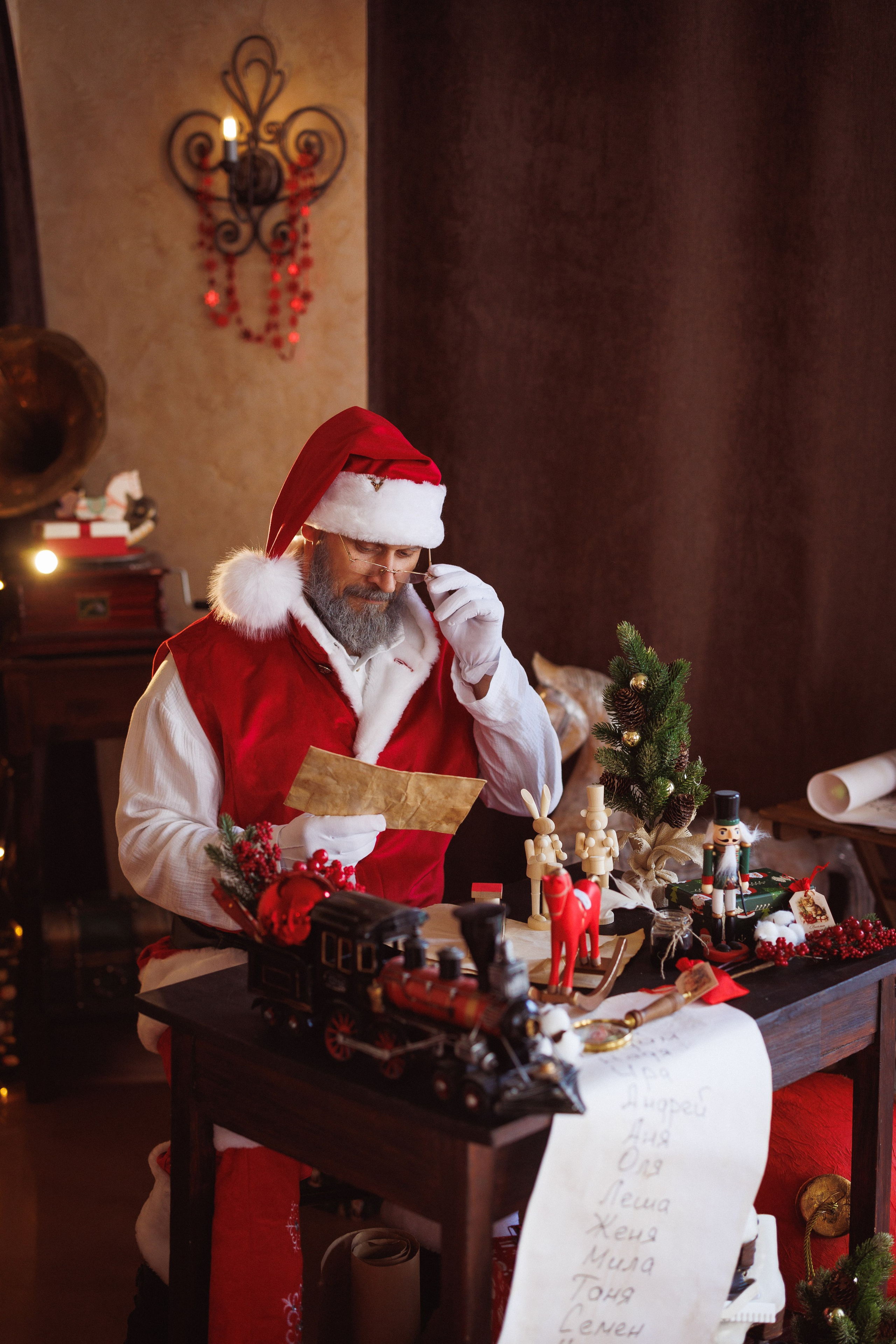 Сказочная новогодняя фотосессия с Сантой, город Краснодар. Семейный и детский фотограф в Краснодаре Анна Трашкова