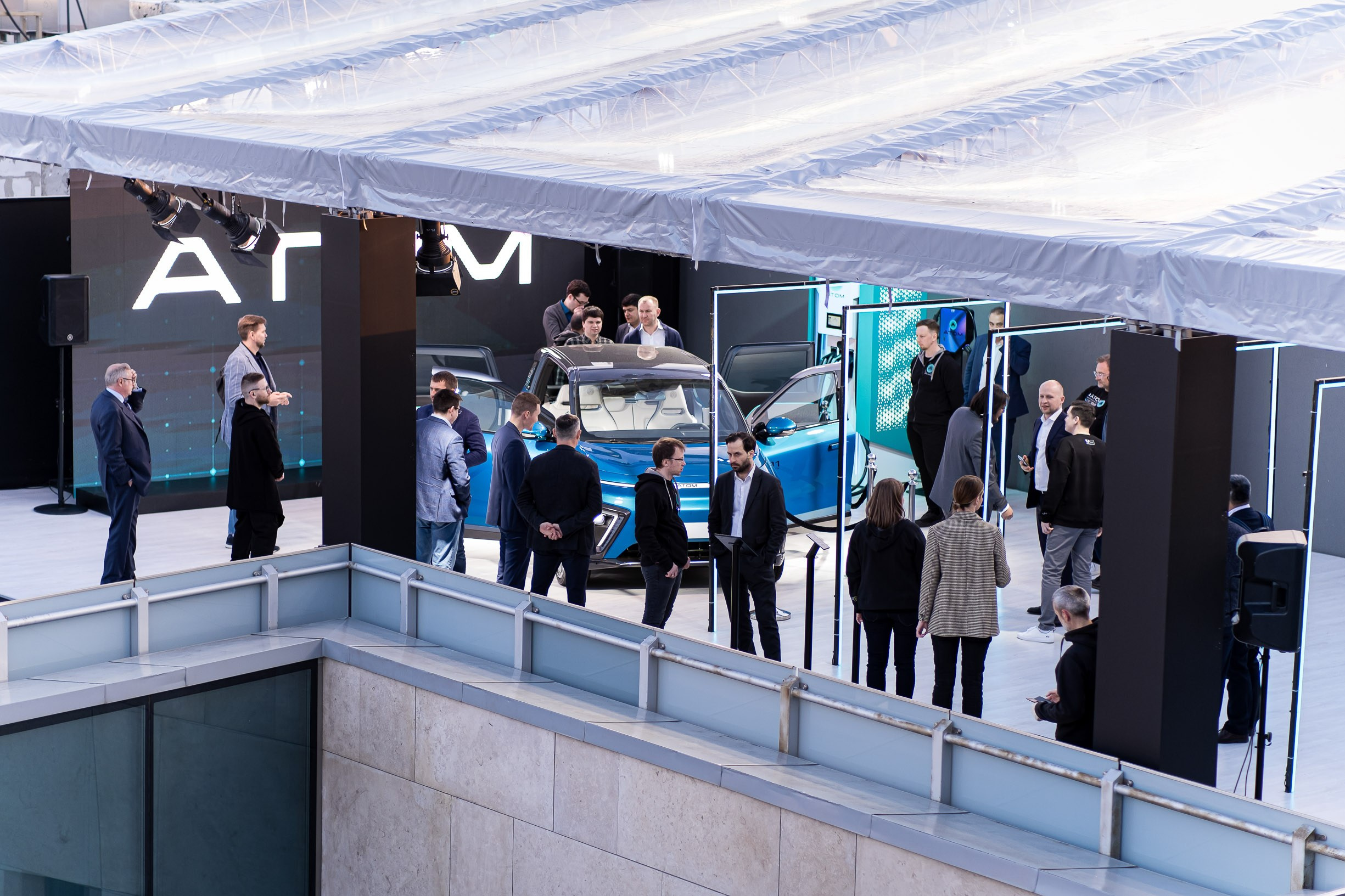 ATOM. Премьера Российского электромобиля. Репортажный фотограф Денис Тихомиров. Москва