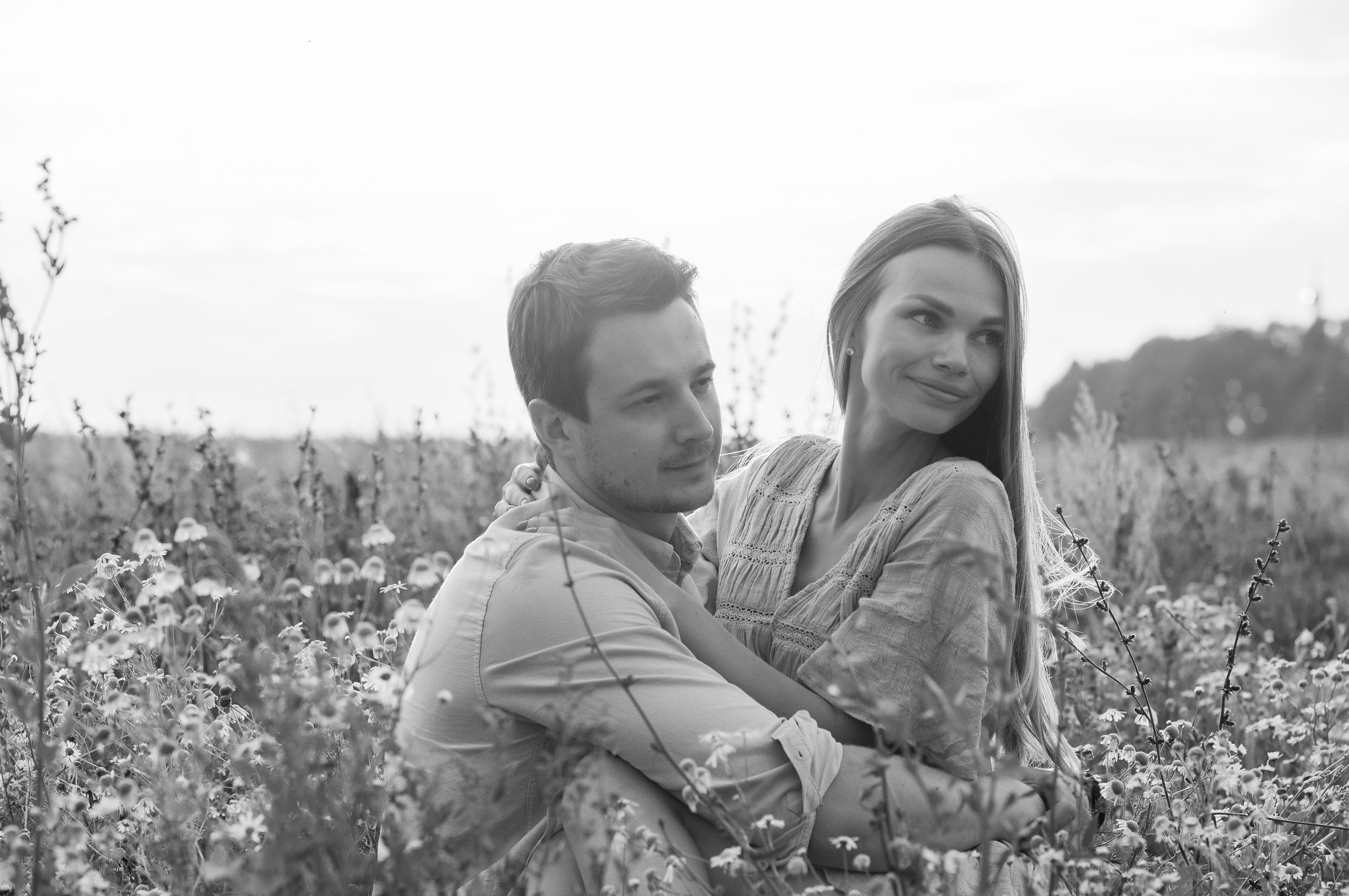 Анюта, Тасенька, Слава. Полынь, радуга, ромашки. НН. Детский и семейный фотограф Катерина Мишина