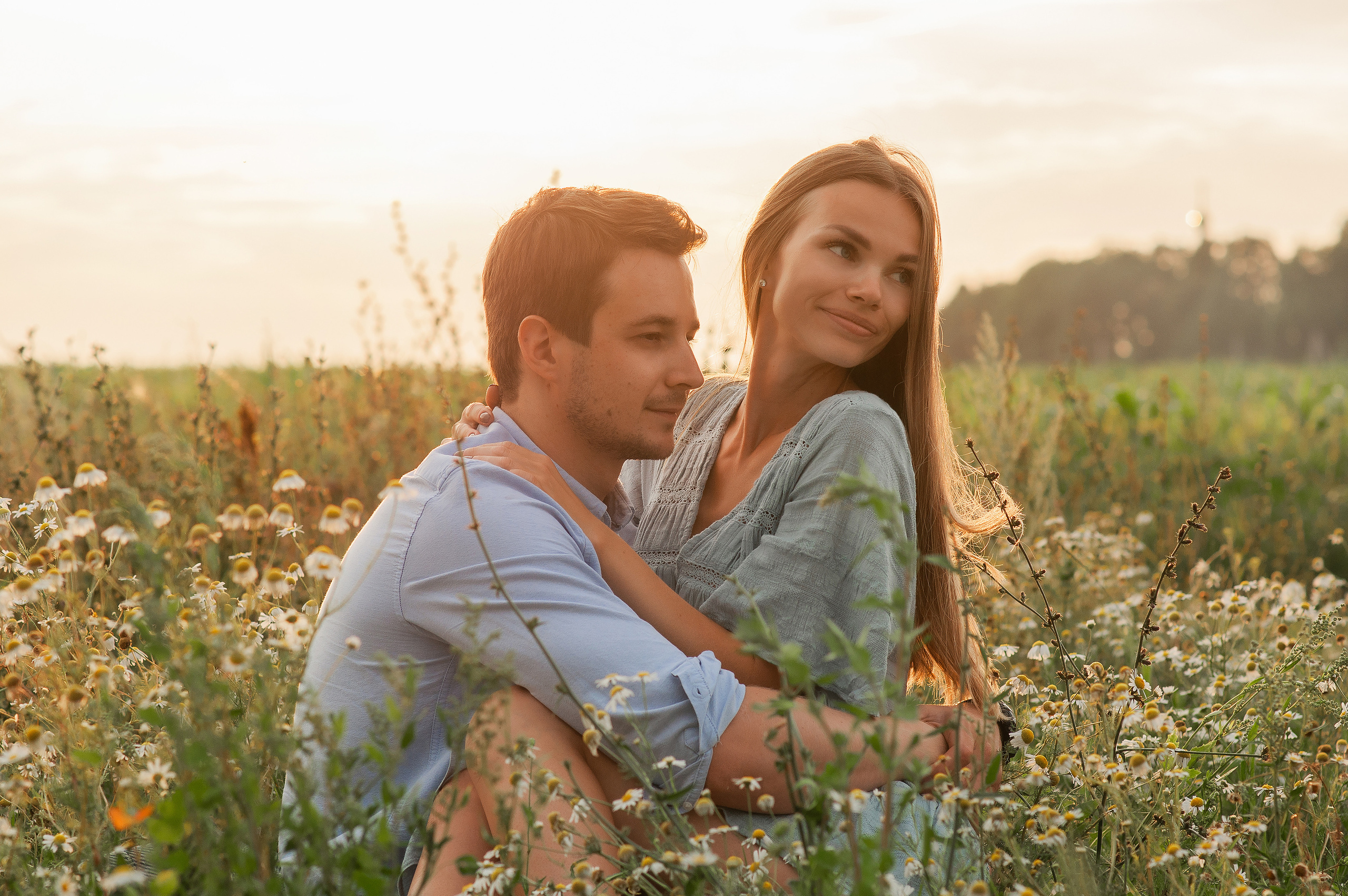 Анюта, Тасенька, Слава. Полынь, радуга, ромашки. НН. Детский и семейный фотограф Катерина Мишина