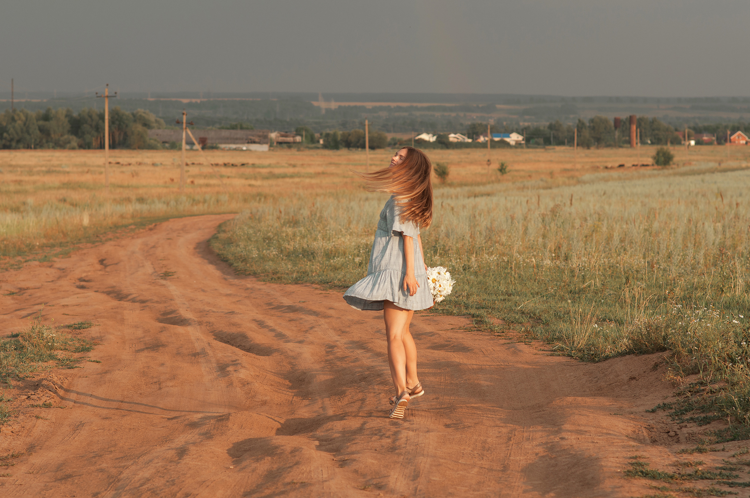 Анюта, Тасенька, Слава. Полынь, радуга, ромашки. НН. Детский и семейный фотограф Катерина Мишина