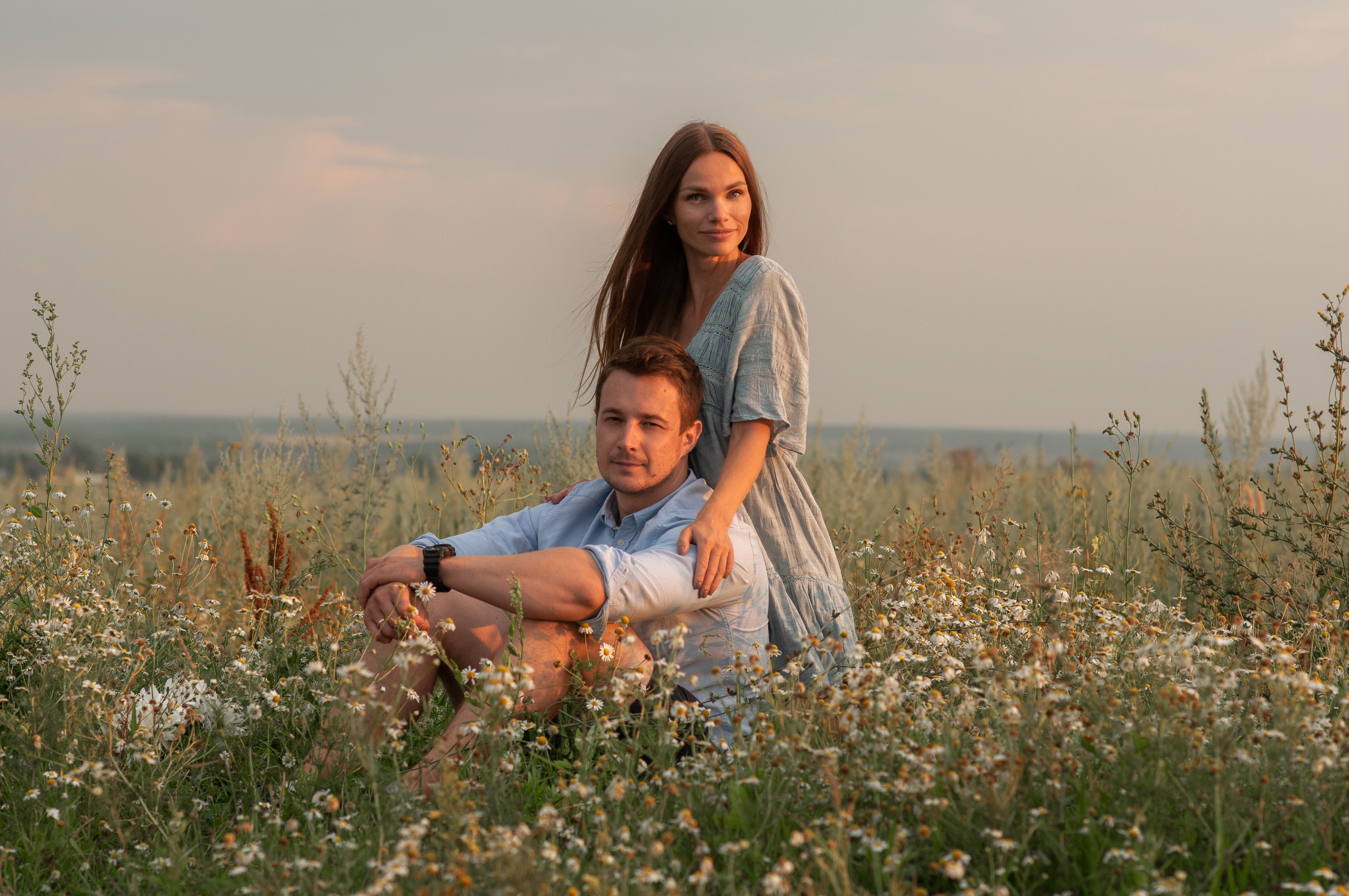 Анюта, Тасенька, Слава. Полынь, радуга, ромашки. НН. Детский и семейный фотограф Катерина Мишина