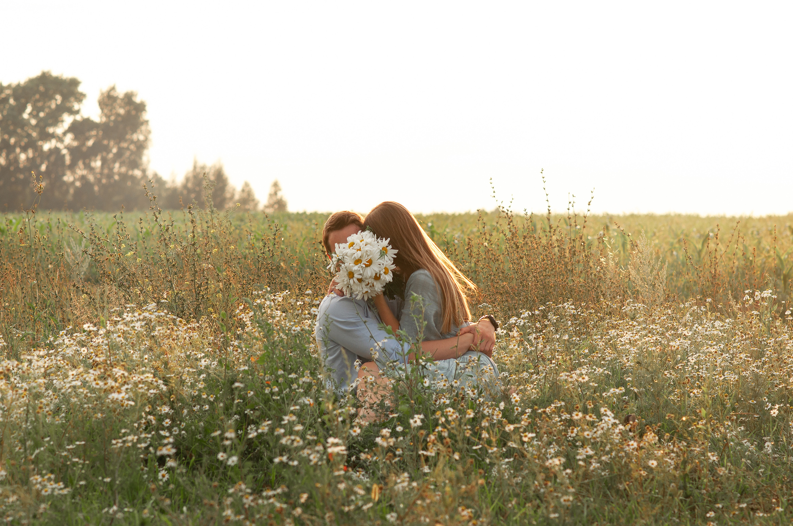 Анюта, Тасенька, Слава. Полынь, радуга, ромашки. НН. Детский и семейный фотограф Катерина Мишина