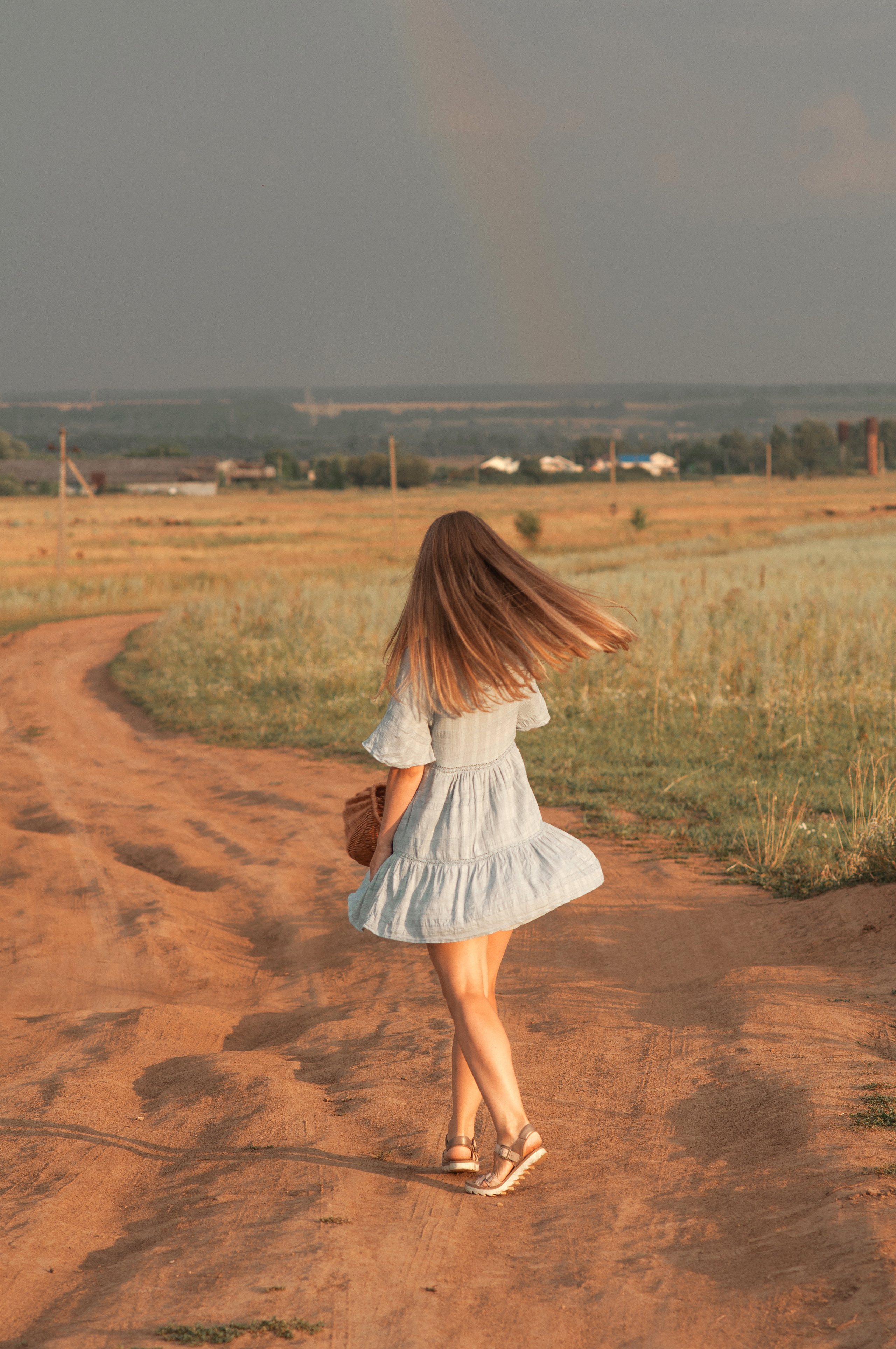 Анюта, Тасенька, Слава. Полынь, радуга, ромашки. НН. Детский и семейный фотограф Катерина Мишина