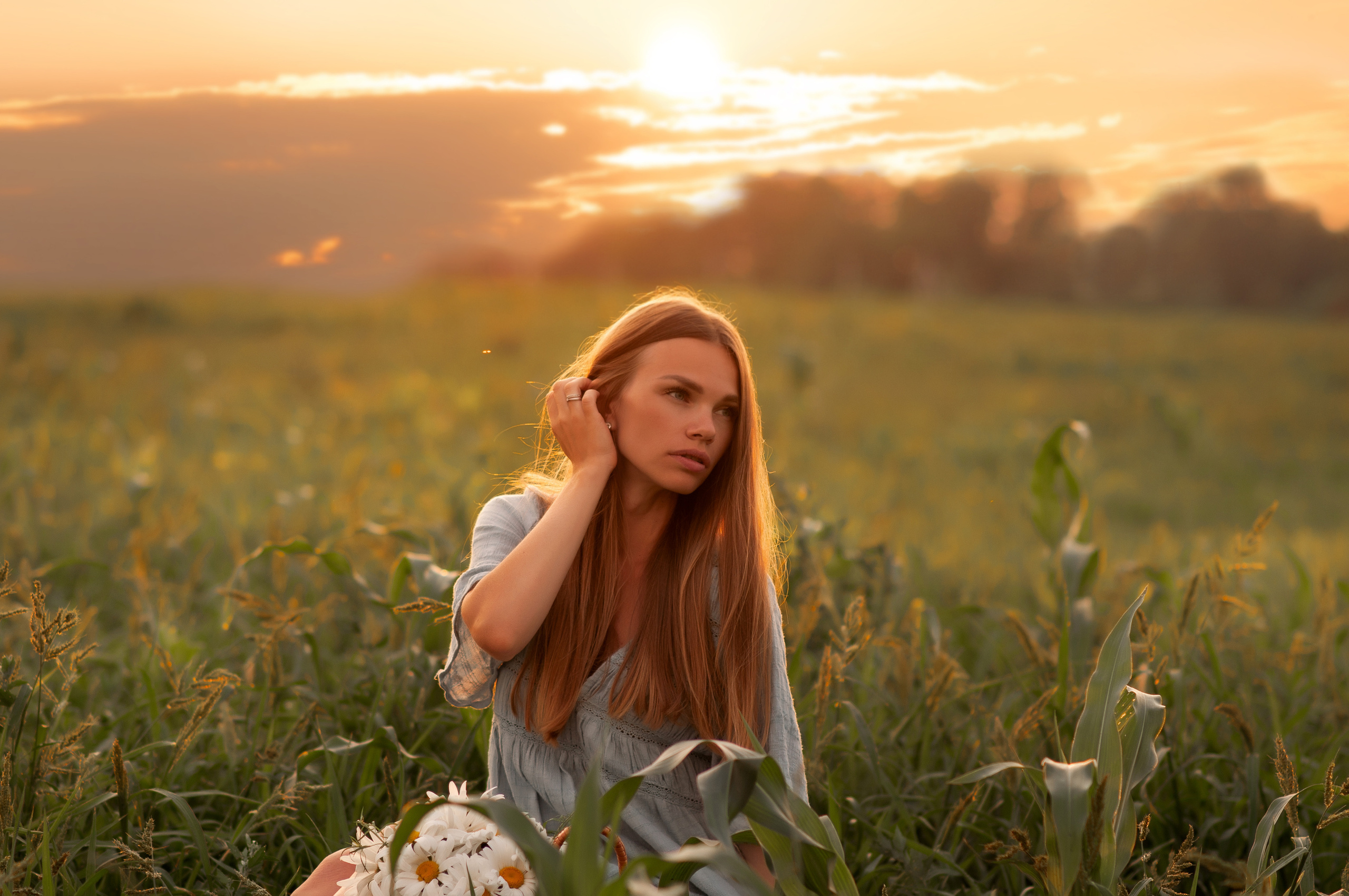 Анюта, Тасенька, Слава. Полынь, радуга, ромашки. НН. Детский и семейный фотограф Катерина Мишина
