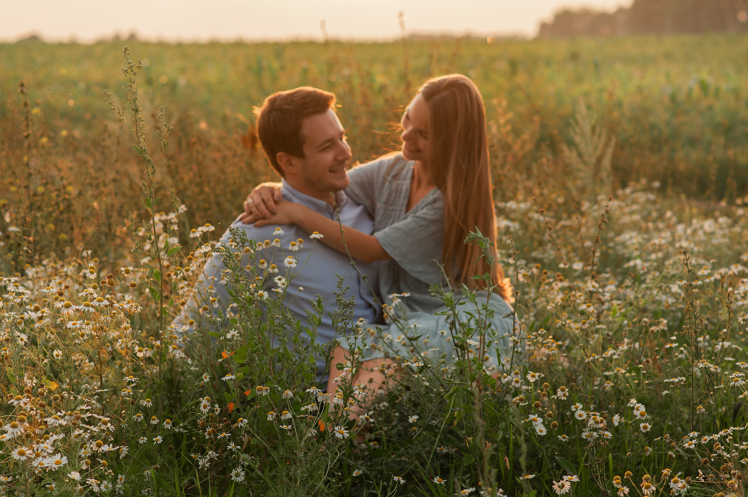 Анюта, Тасенька, Слава. Полынь, радуга, ромашки. НН. Детский и семейный фотограф Катерина Мишина