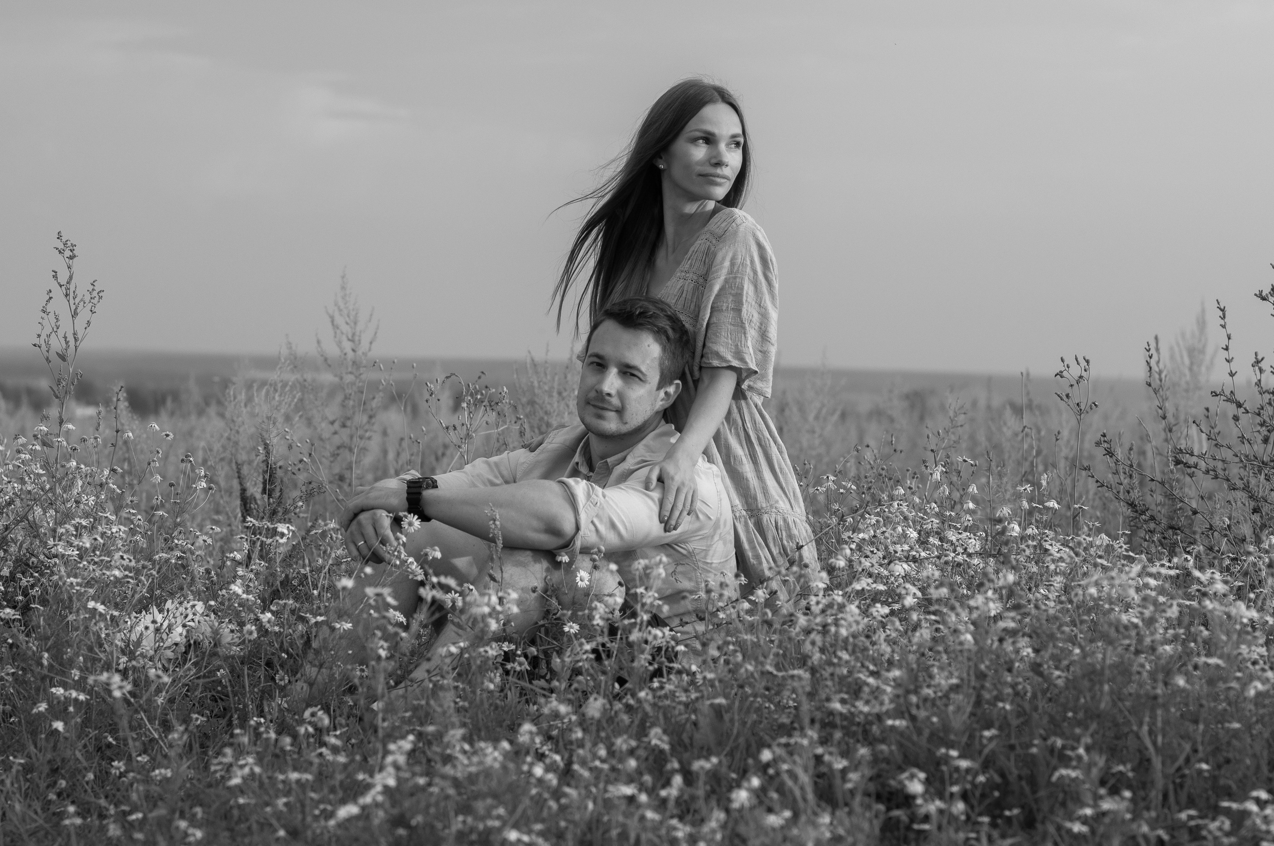 Анюта, Тасенька, Слава. Полынь, радуга, ромашки. НН. Детский и семейный фотограф Катерина Мишина