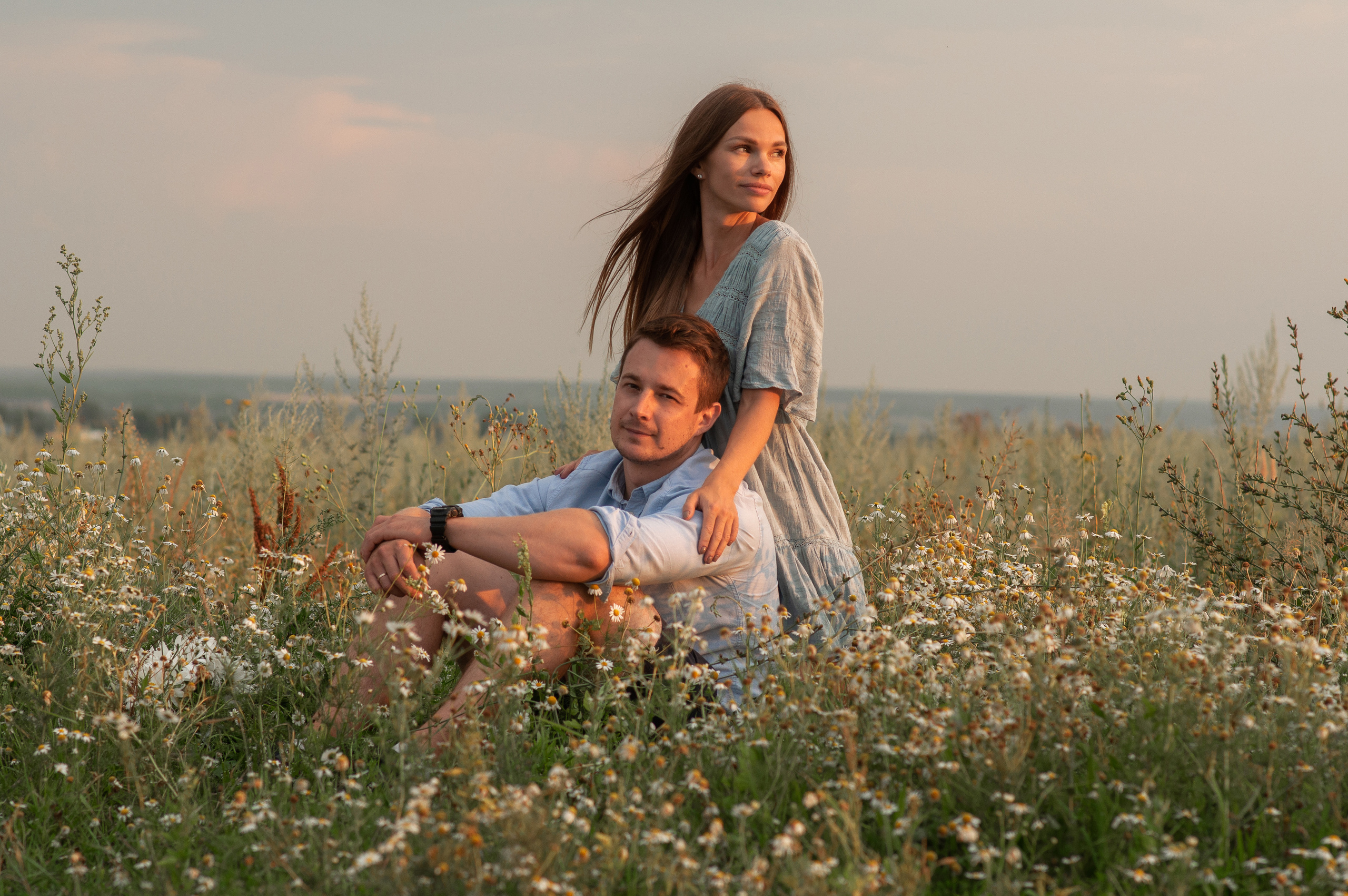 Анюта, Тасенька, Слава. Полынь, радуга, ромашки. НН. Детский и семейный фотограф Катерина Мишина