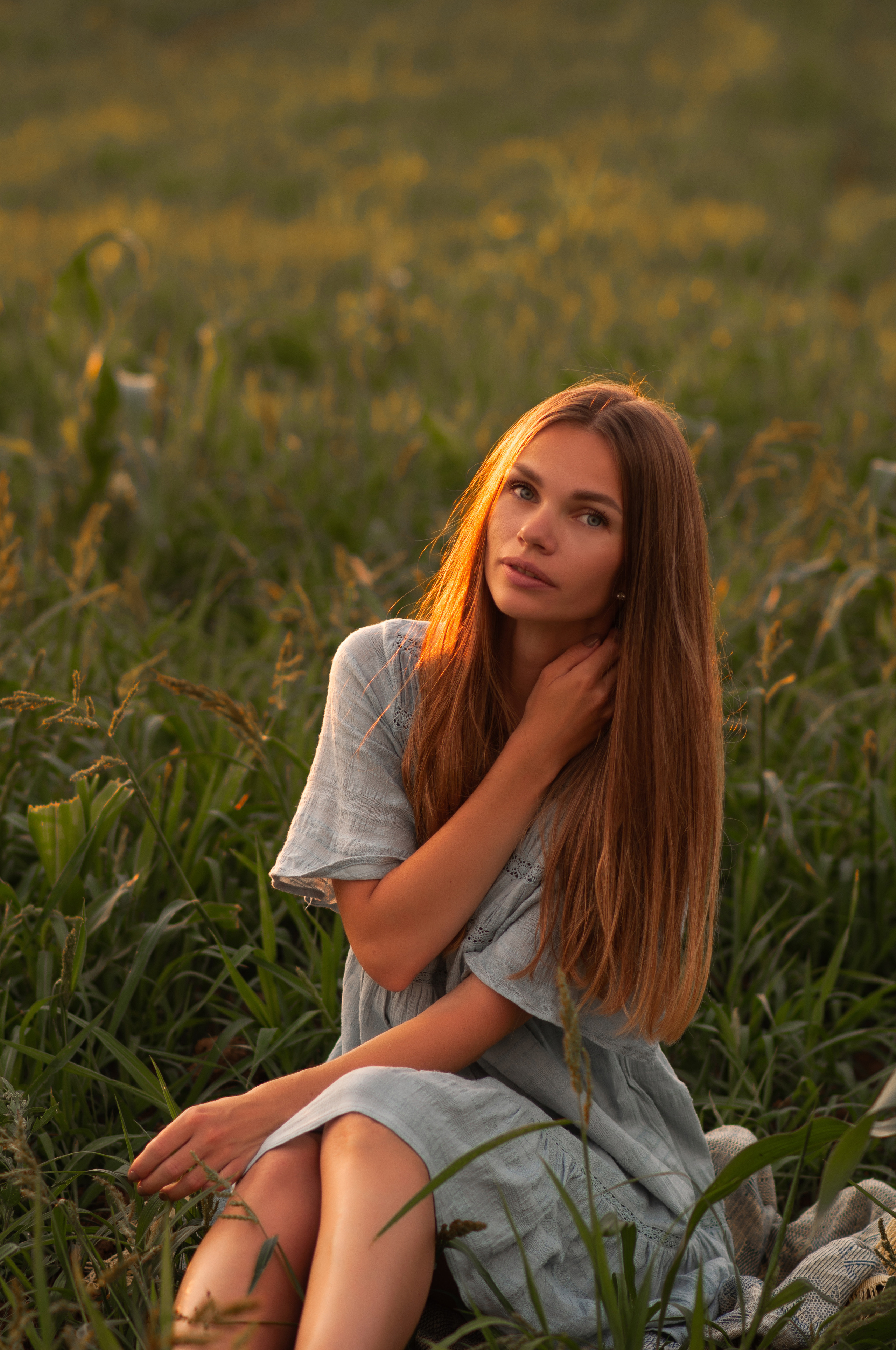 Анюта, Тасенька, Слава. Полынь, радуга, ромашки. НН. Детский и семейный фотограф Катерина Мишина