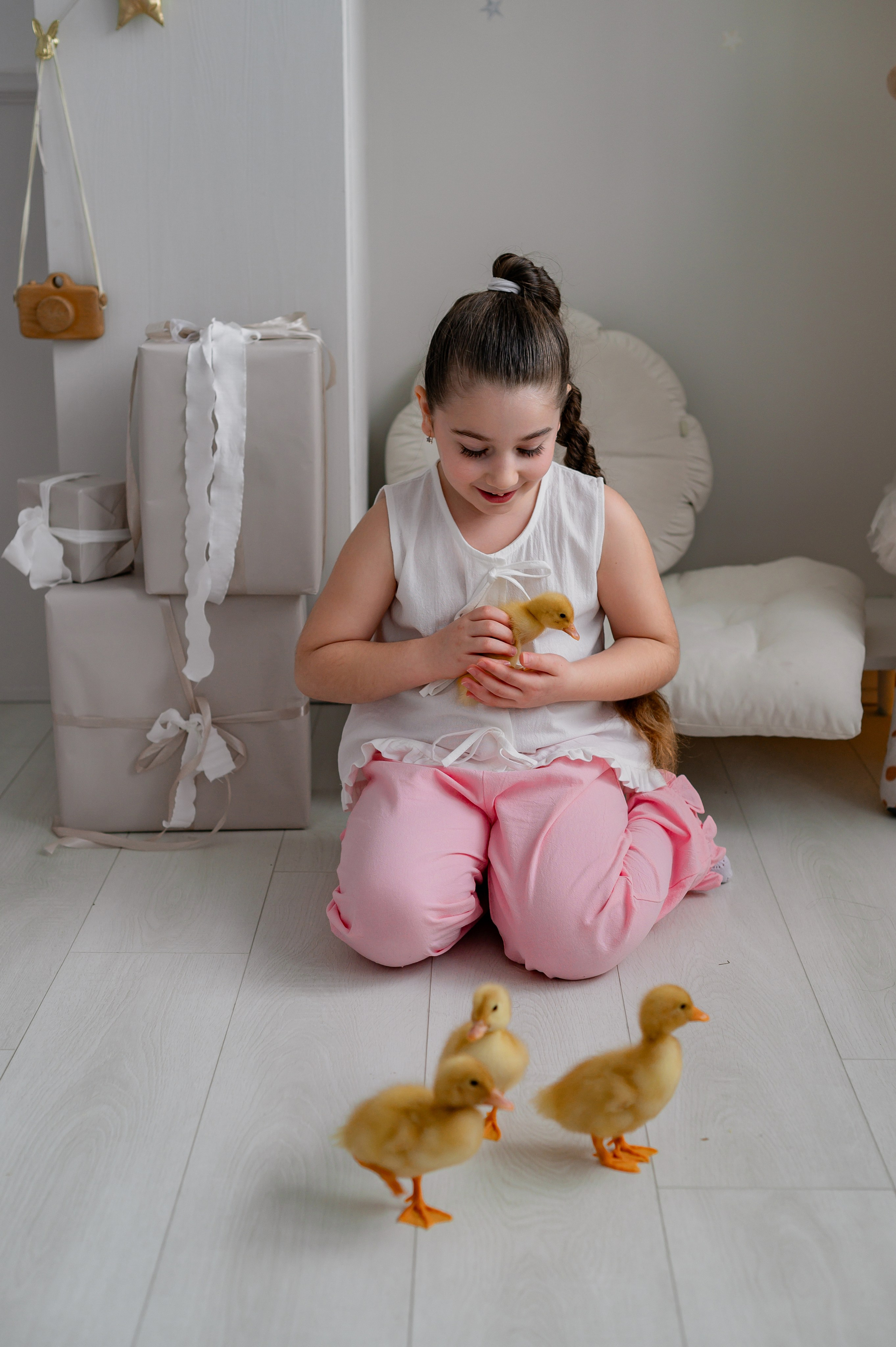 Лев Арина Вика Алена. Фотограф Татьяна Иванчикова