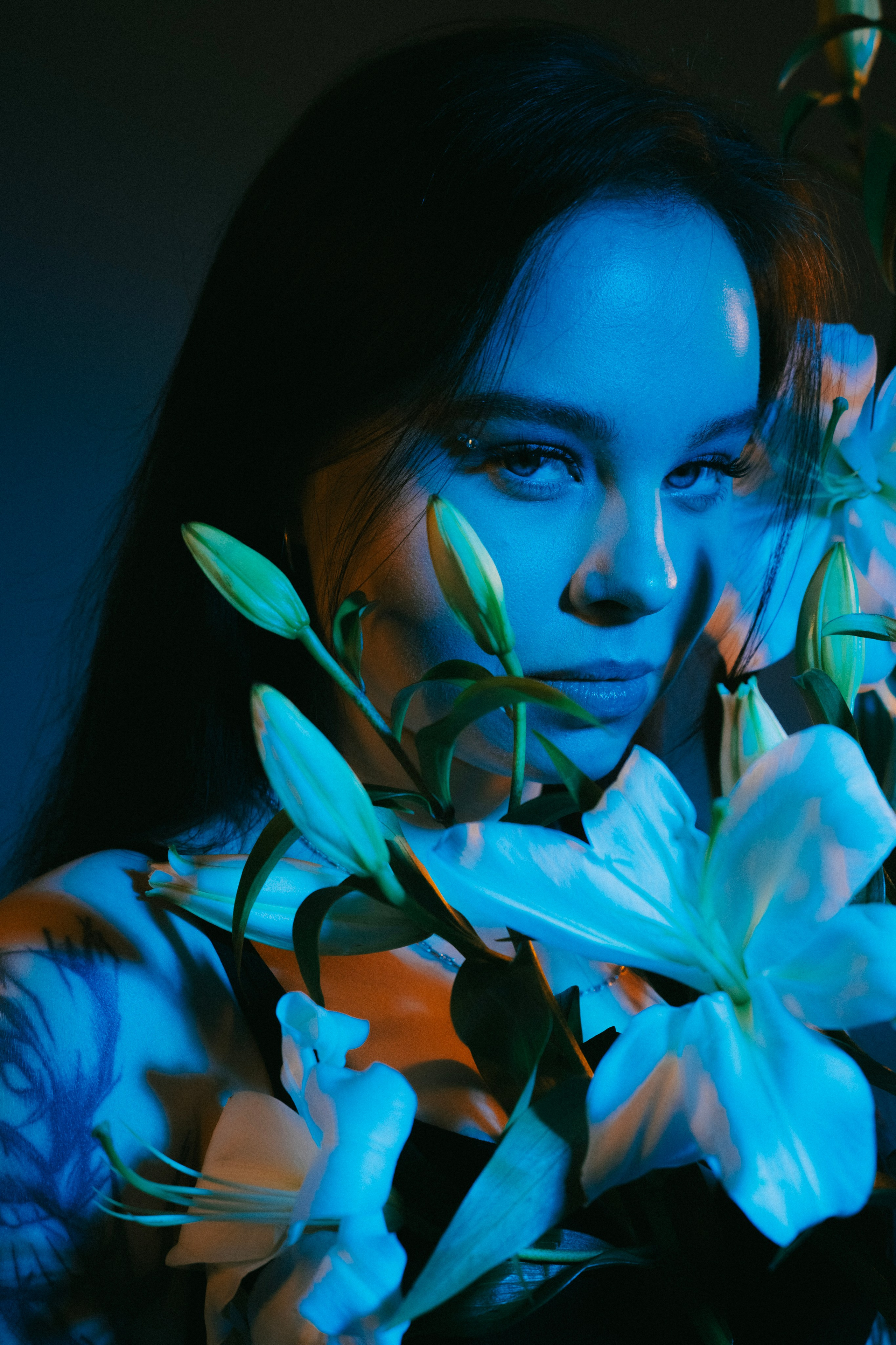 Портреты с цветным светом — творческие фотосессии в Туапсе и Краснодаре