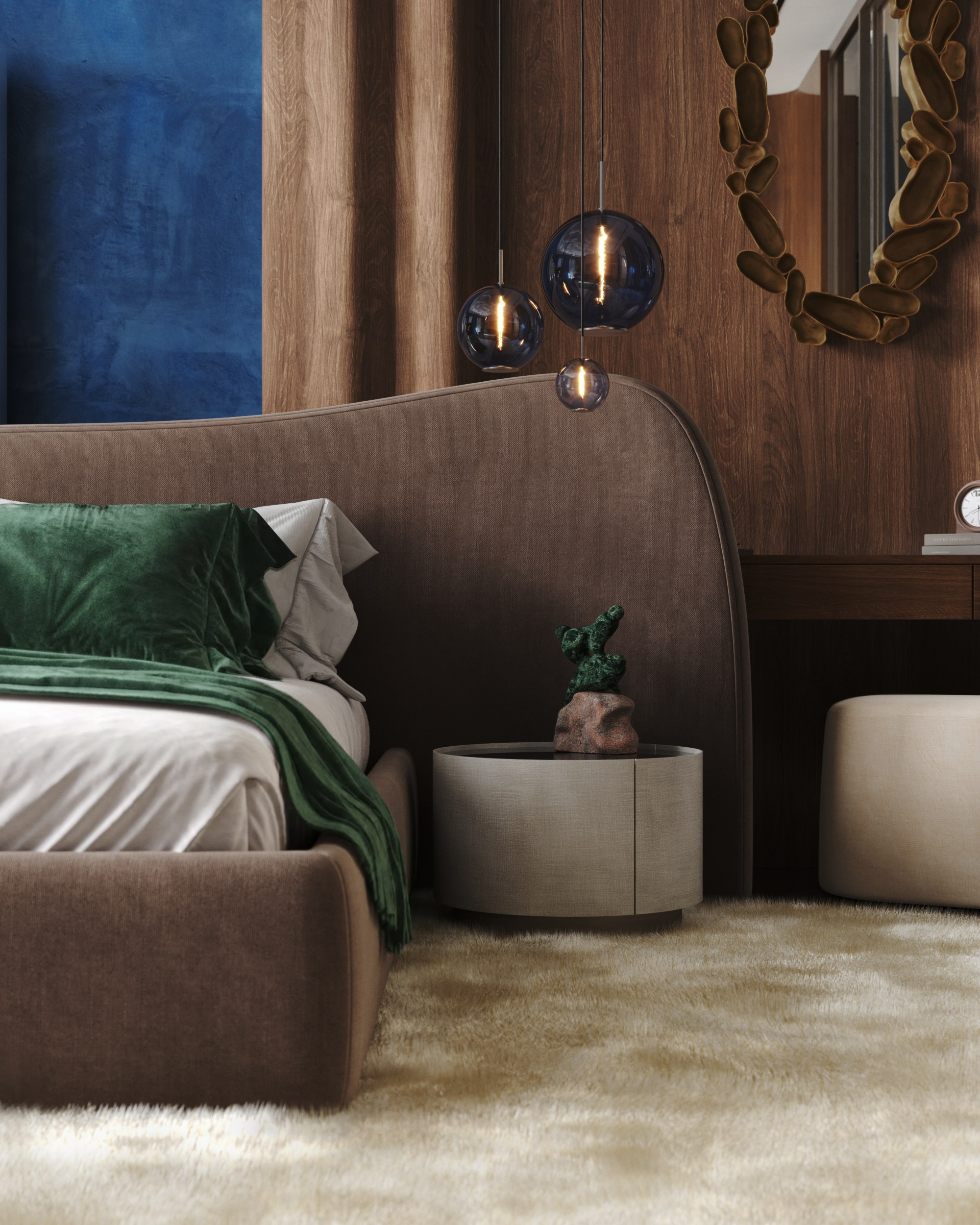 Deep Azure & Emerald Harmony. 3D Визуализация