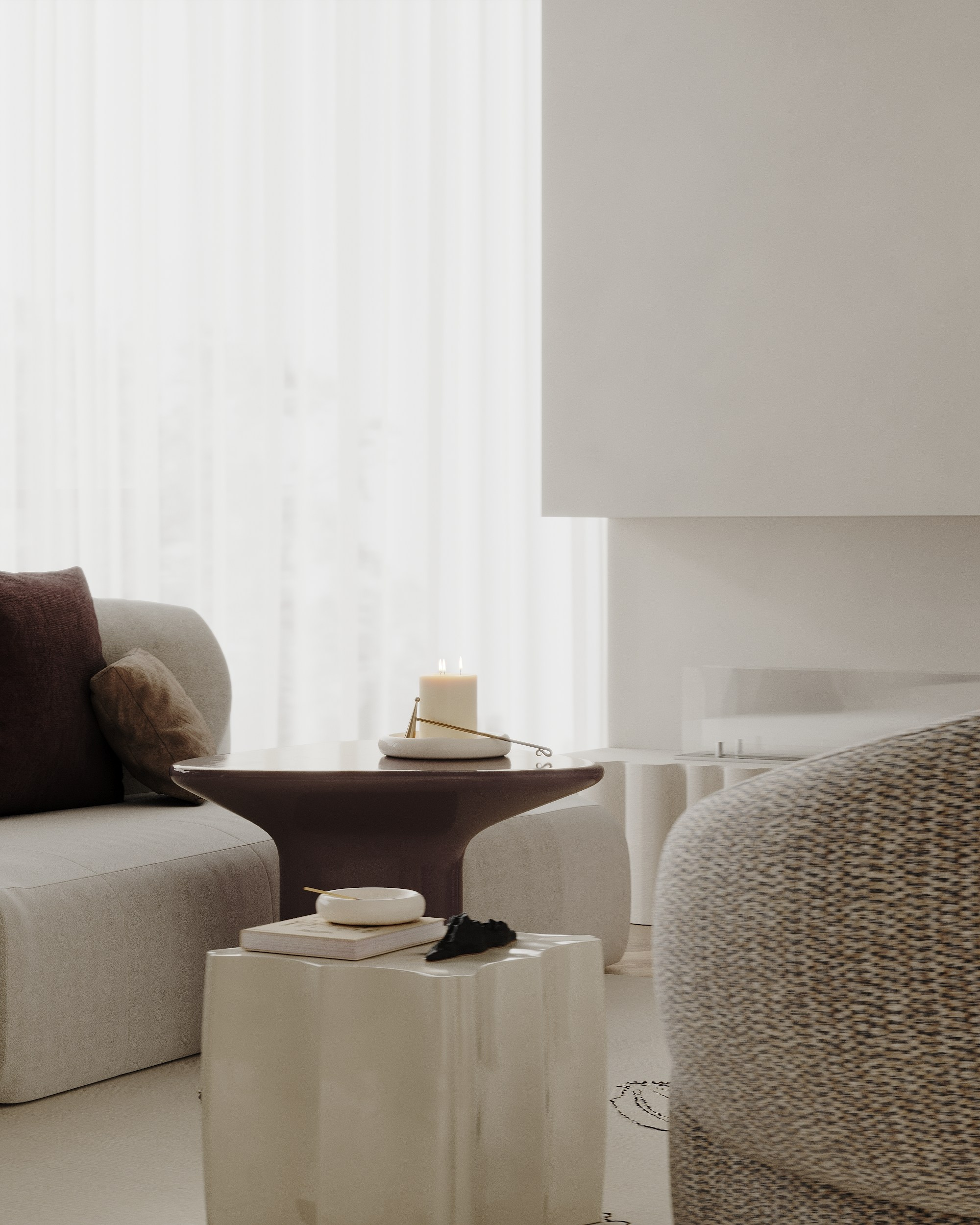 Кухня-гостиная. 3d визуализатор Валерия Романова