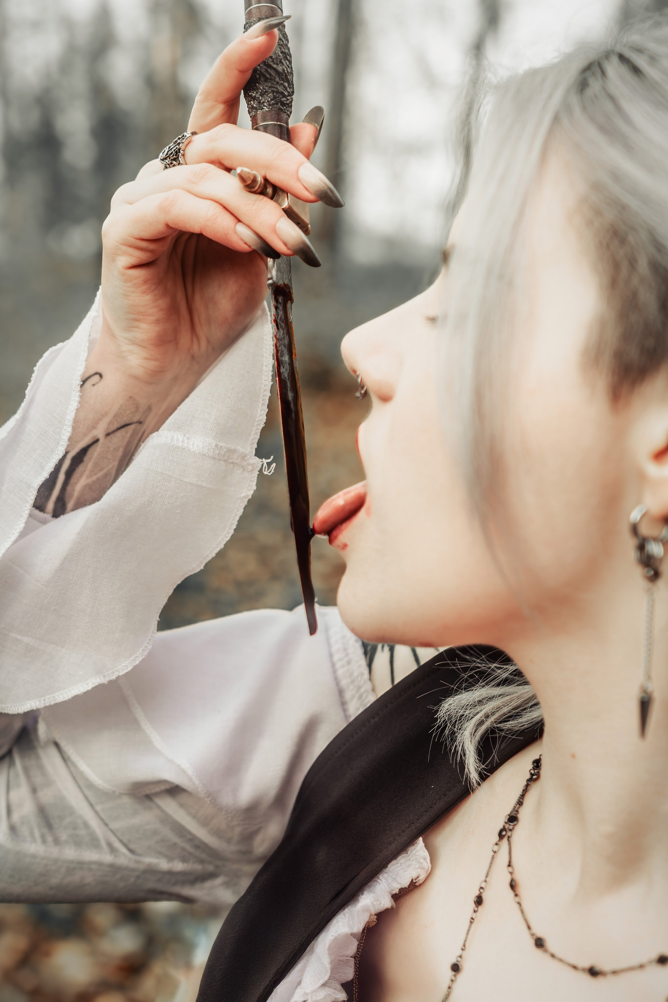 Фотосессия Вампиры в лесу