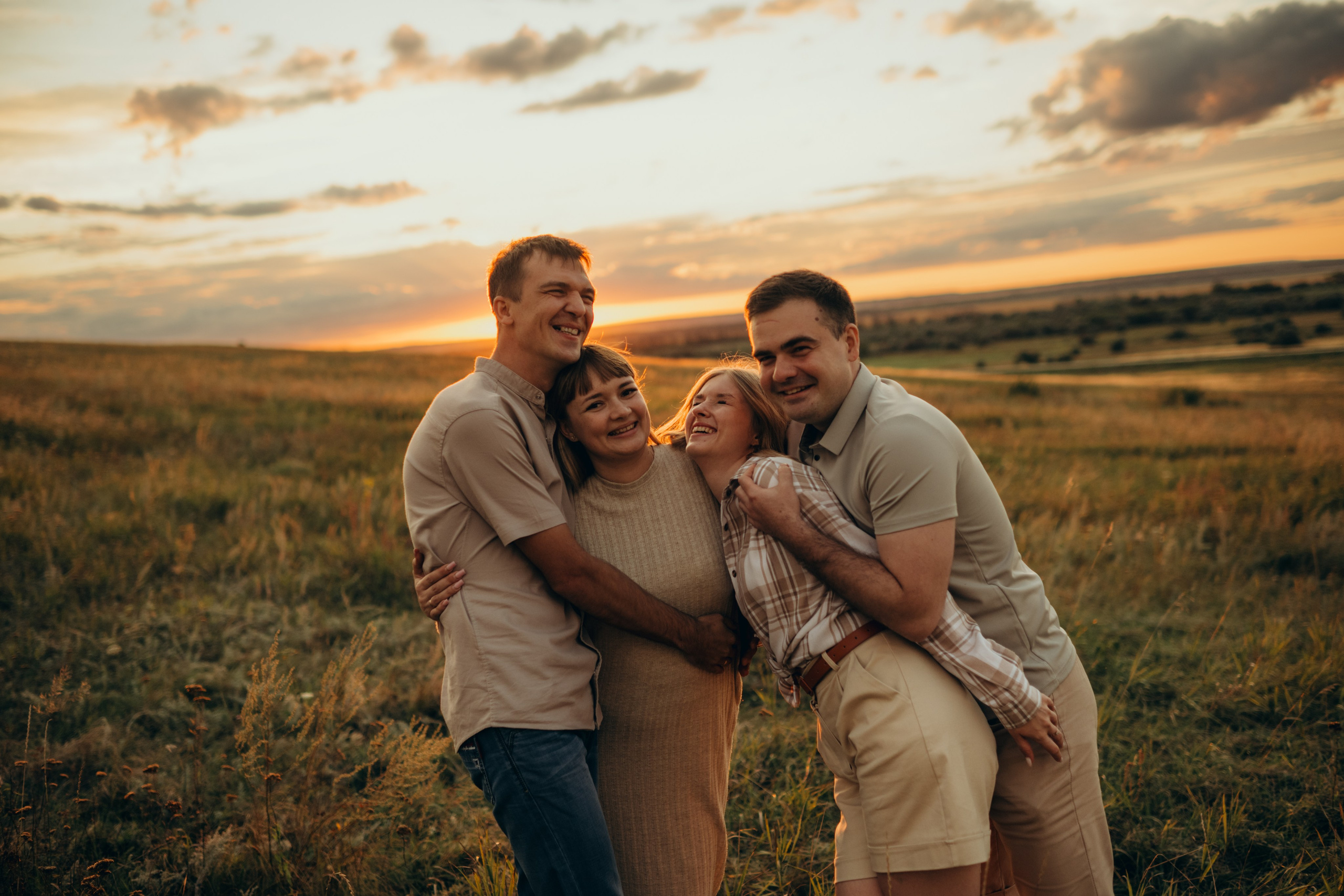 Даша Даня Ксюша Илья Саша и Ева. Свадебный и семейный фотограф в Самаре Головань Наталья