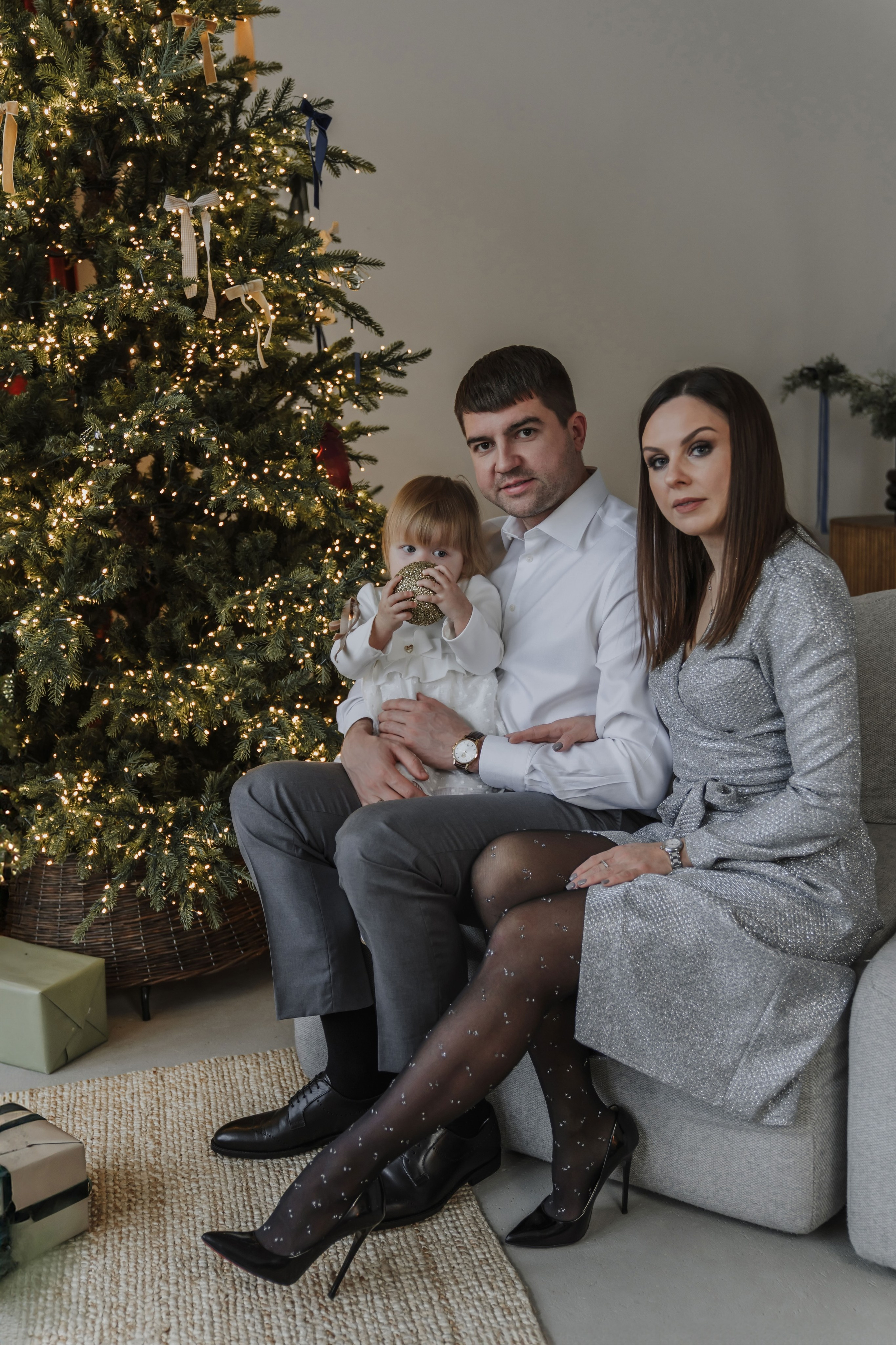 Michail, Ekaterina and Masha. Christmas. Minsk. Olga Modjaro