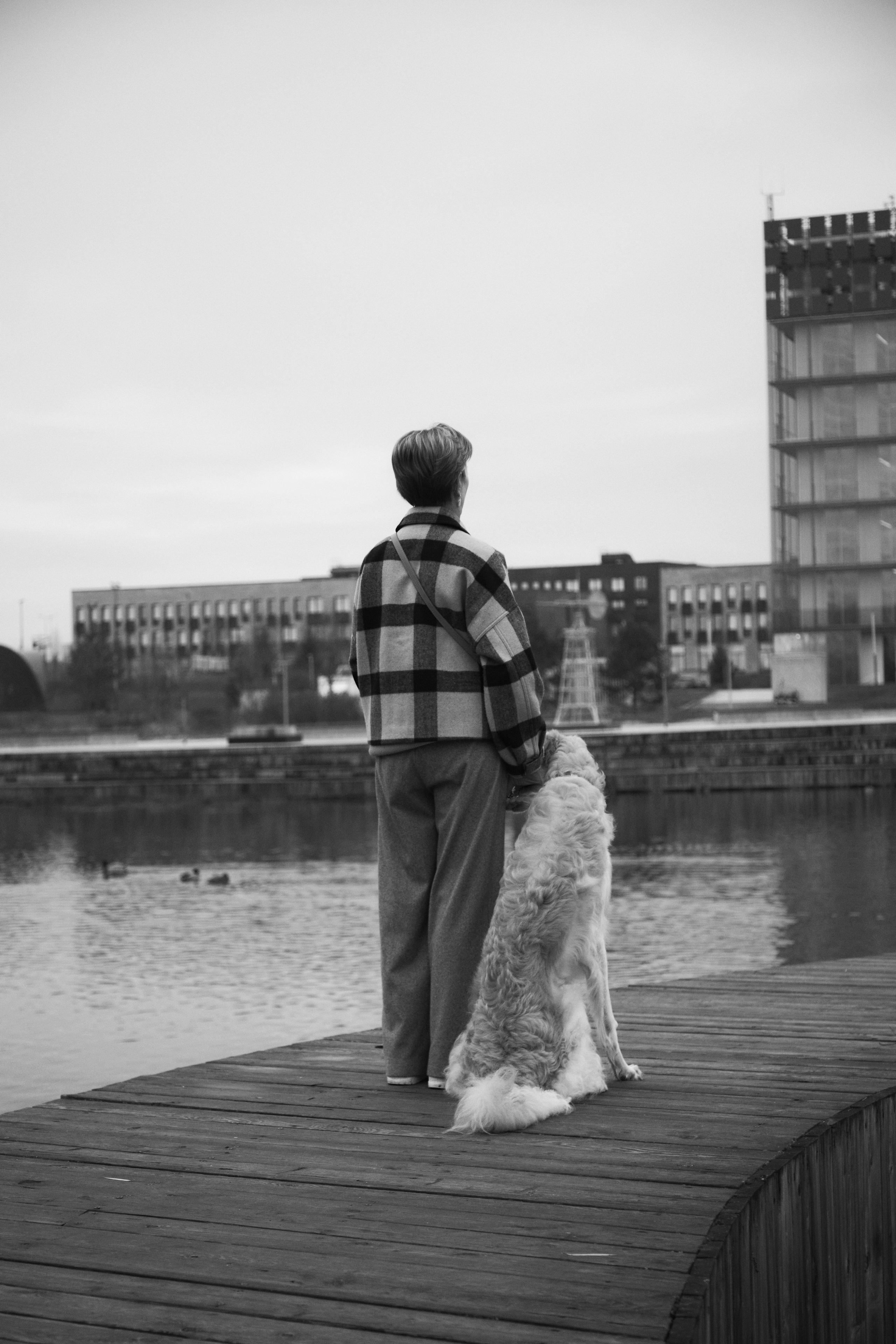 Фотосессия в сколковском парке с собакой. Анна Потявина. Фотограф Москва