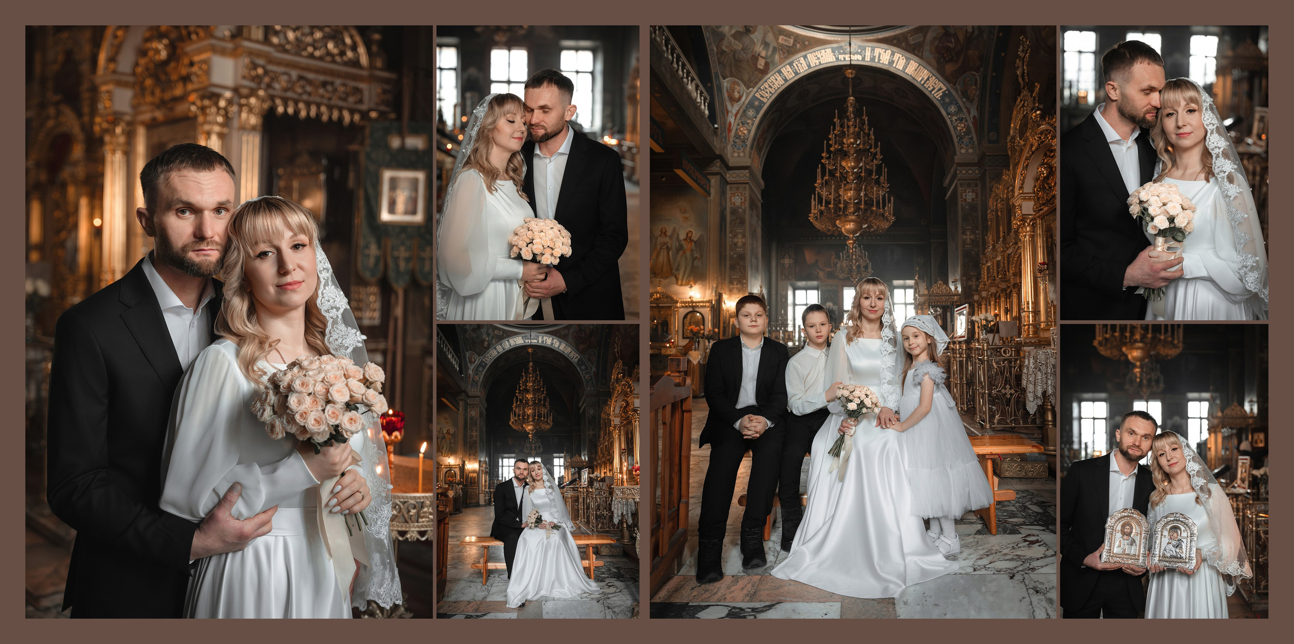 Венчание Дениса и Натальи. Фото- и видеосъёмка крещения и венчания. Фотограф на крещение Москва