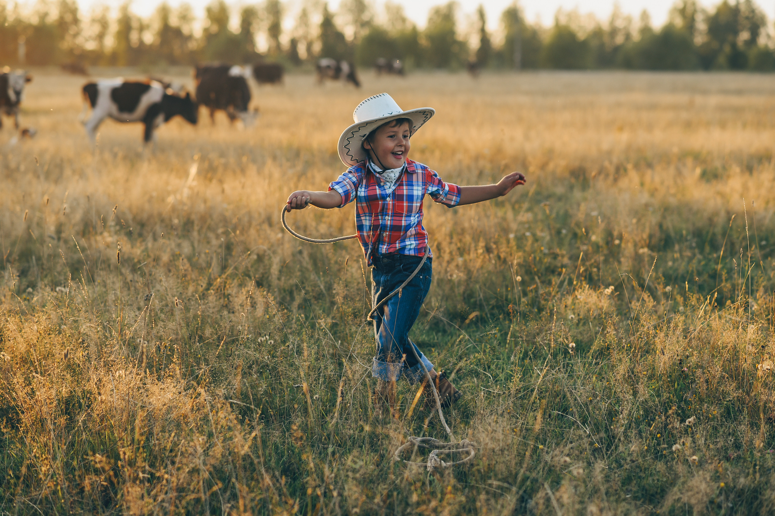 Игра в ковбоя. Детский и семейный фотограф
