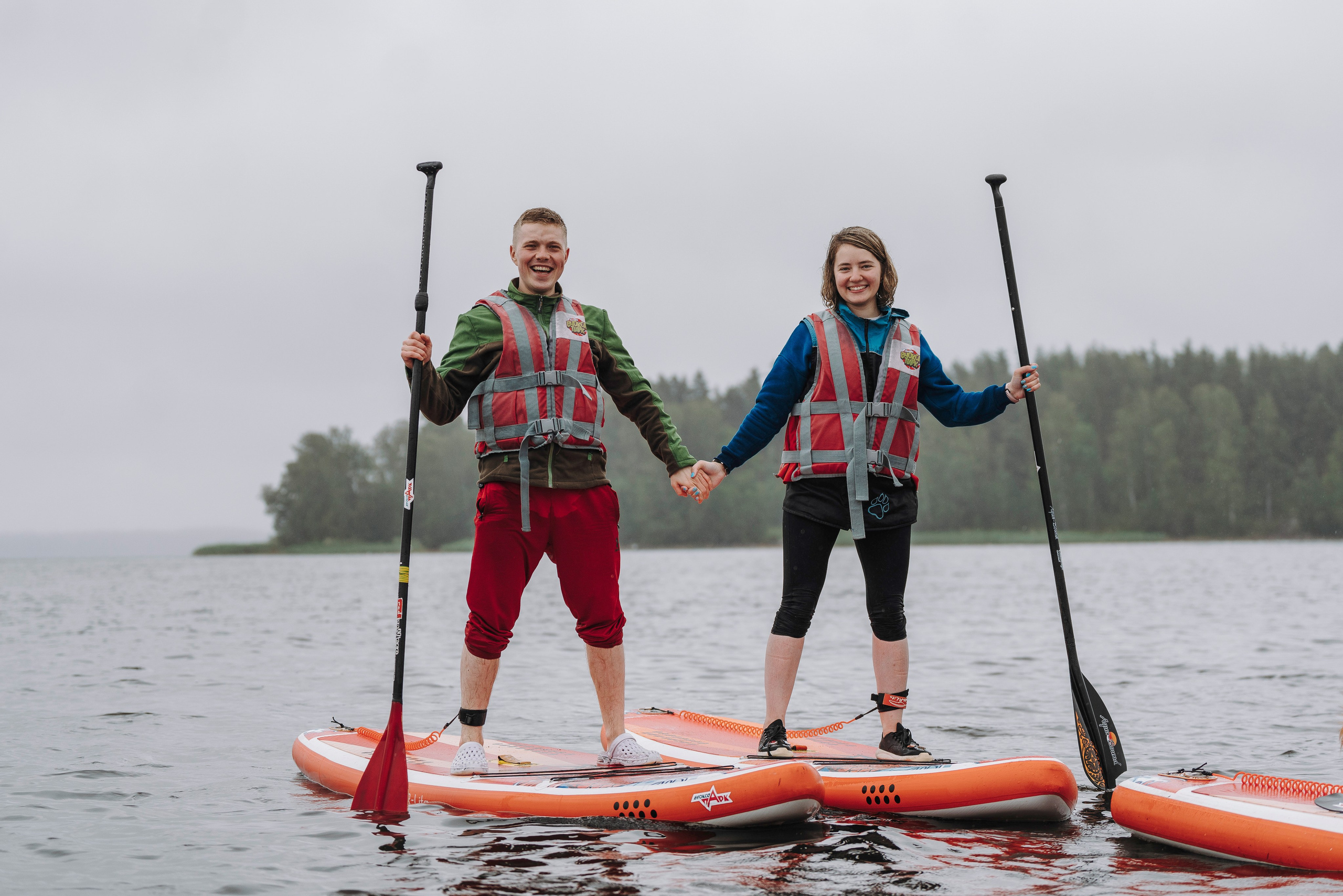 Катание на сапах с собаками. Фотограф анималист в Спб недорого Олеся Майорова