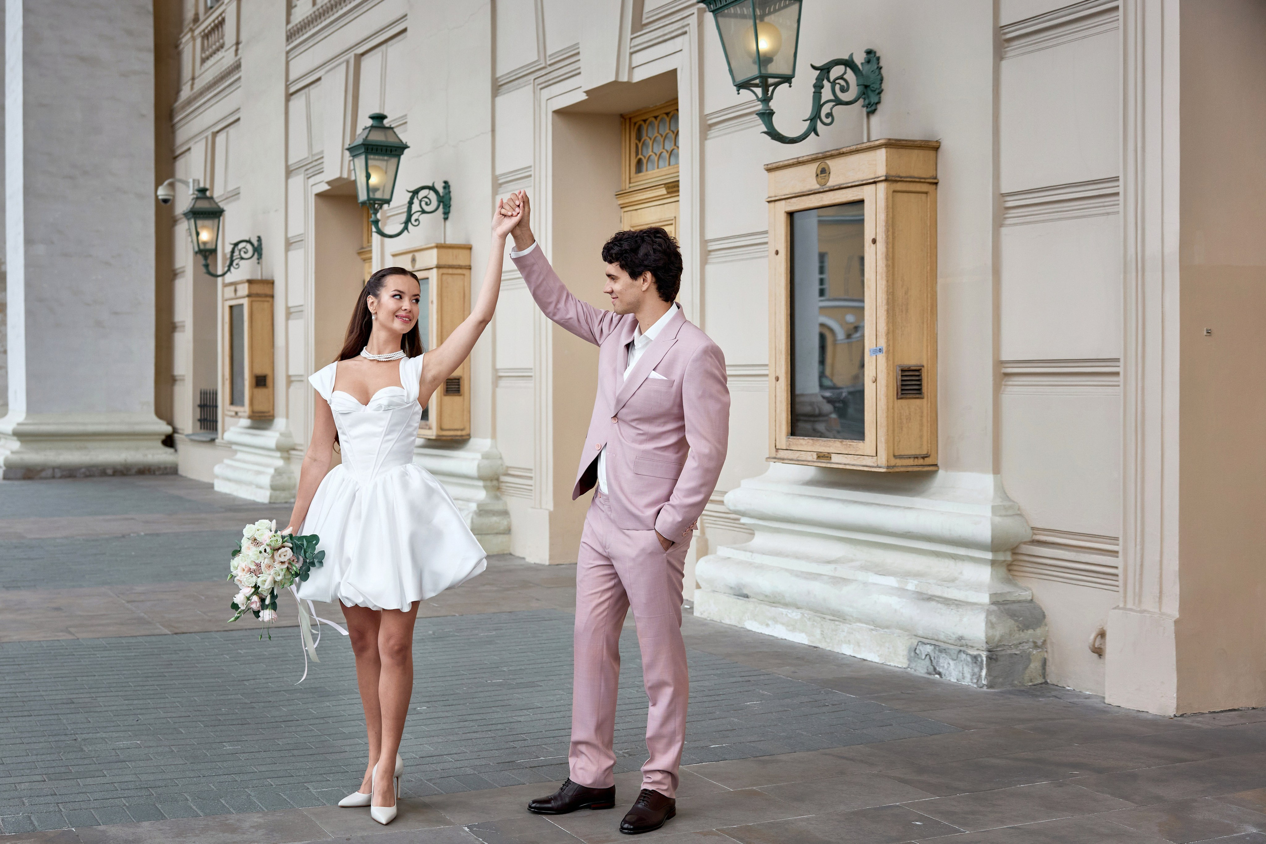 Свадебная прогулка в центре Москвы