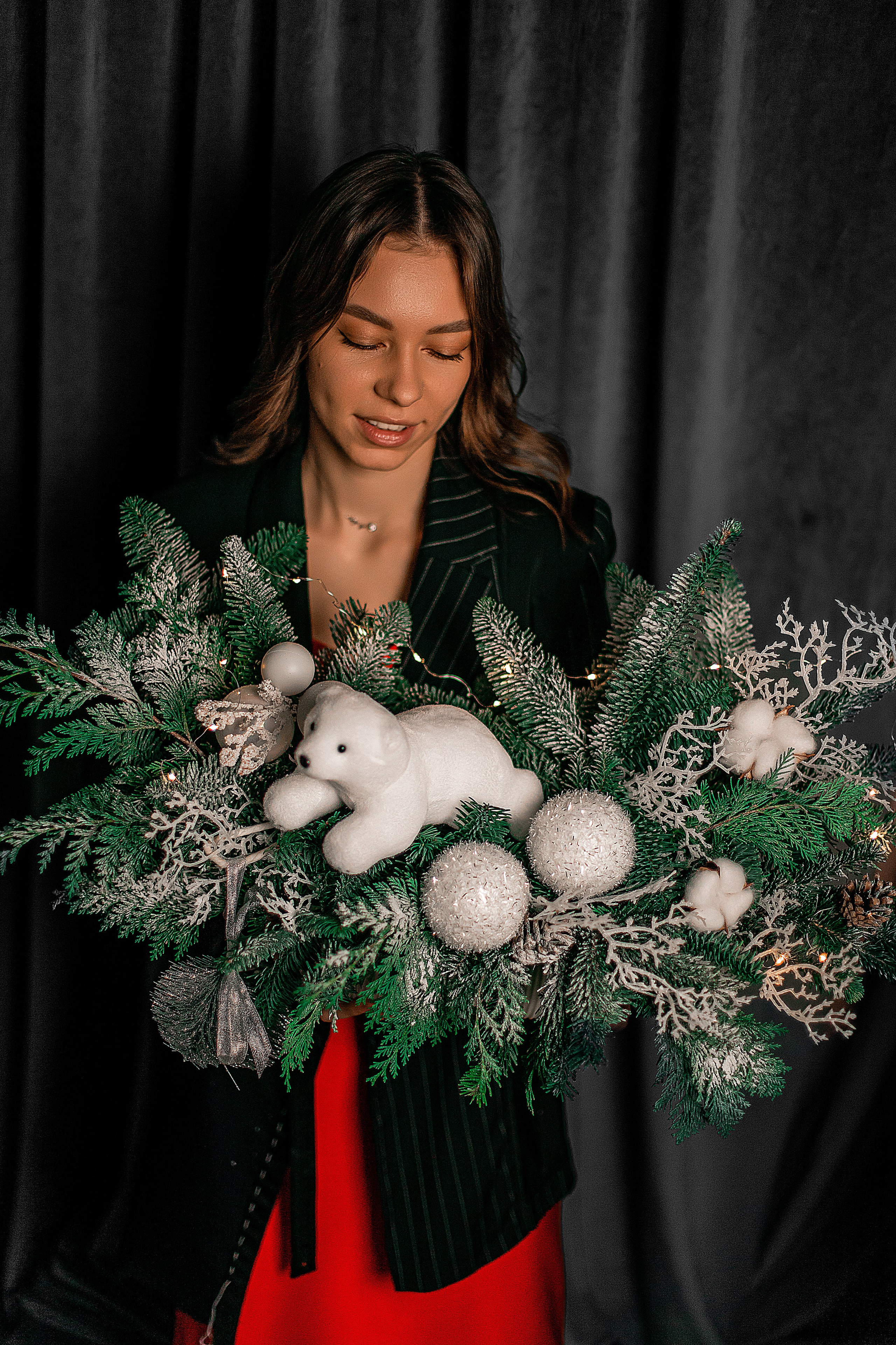 Новогодняя съемка для цветочного бутика. Семейный и индивидуальный фотограф в Ростове-на-Дону