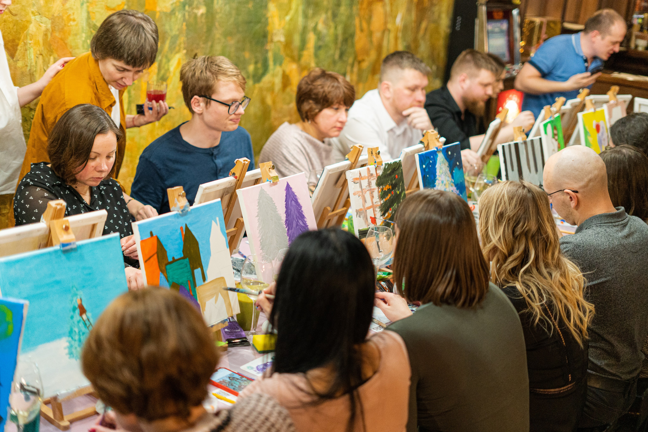 Корпоратив Teach Me Art 2. Портретный фотограф в Москве и Санкт-Петербурге Арина Чех