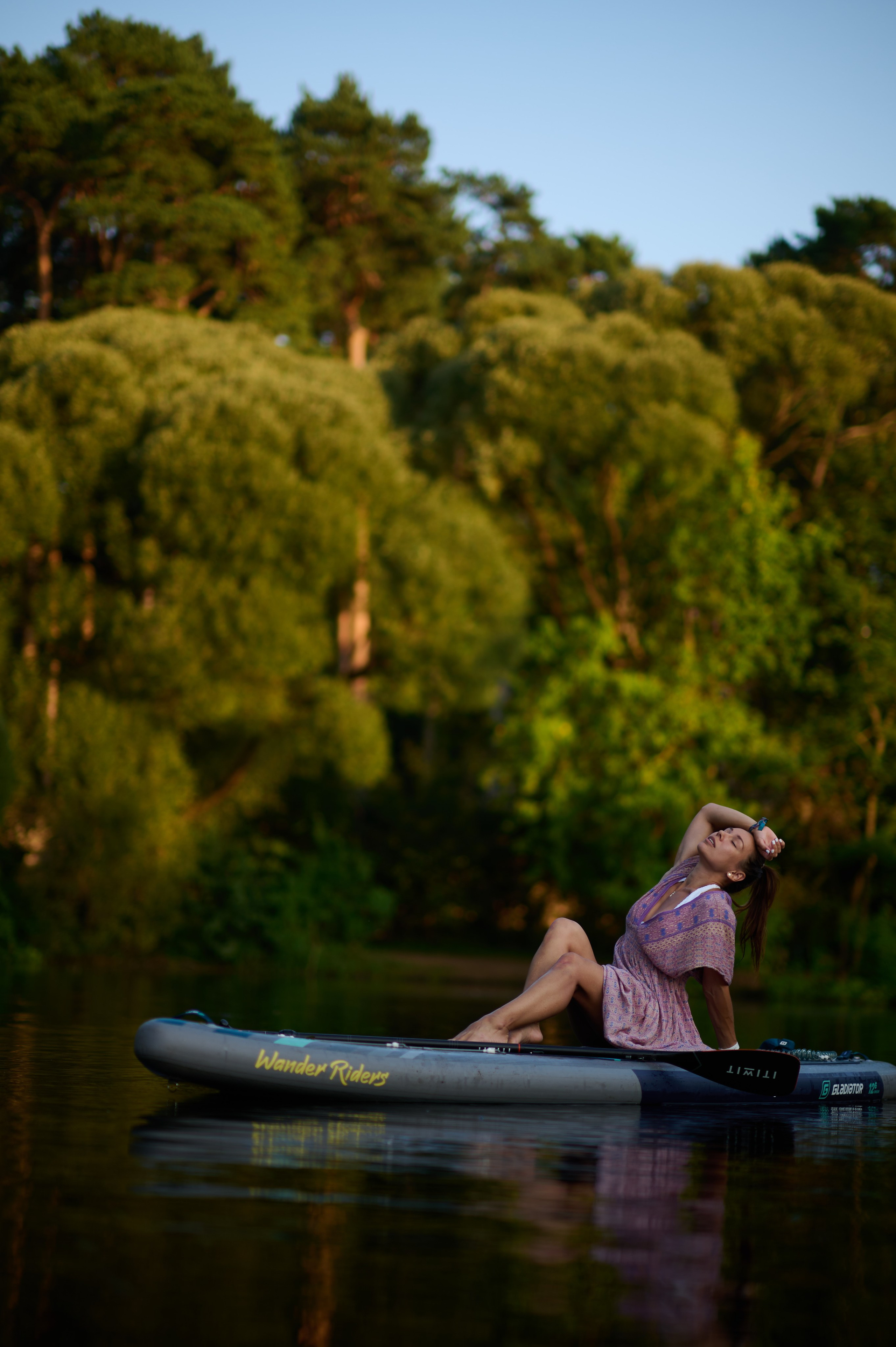 Илона. Фотосъемки на сапах, Москва. Сплавы на сапах