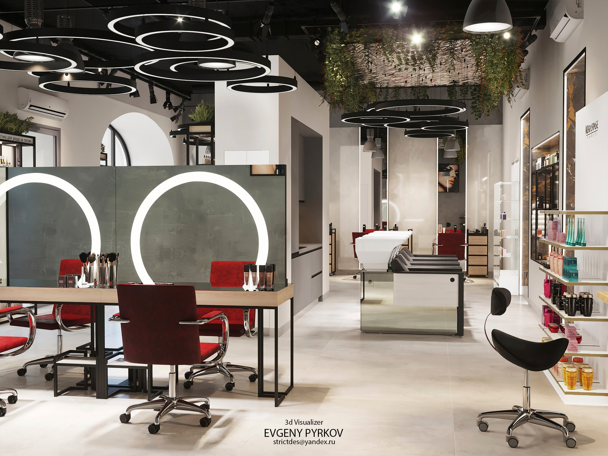 Салон красоты. Санкт-Петербург. Клиент Сорокин Николай. Евгений Пырков — 3d визуализатор интерьеров и экстерьеров России